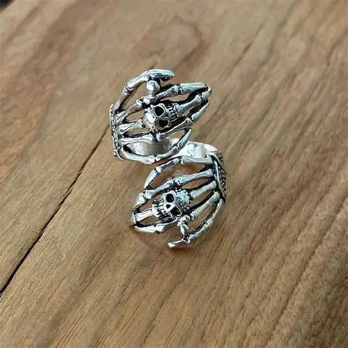 Japanese Brand × Jewelry Skull Grip Open Ring Size ONE SIZE - 2 Thumbnail