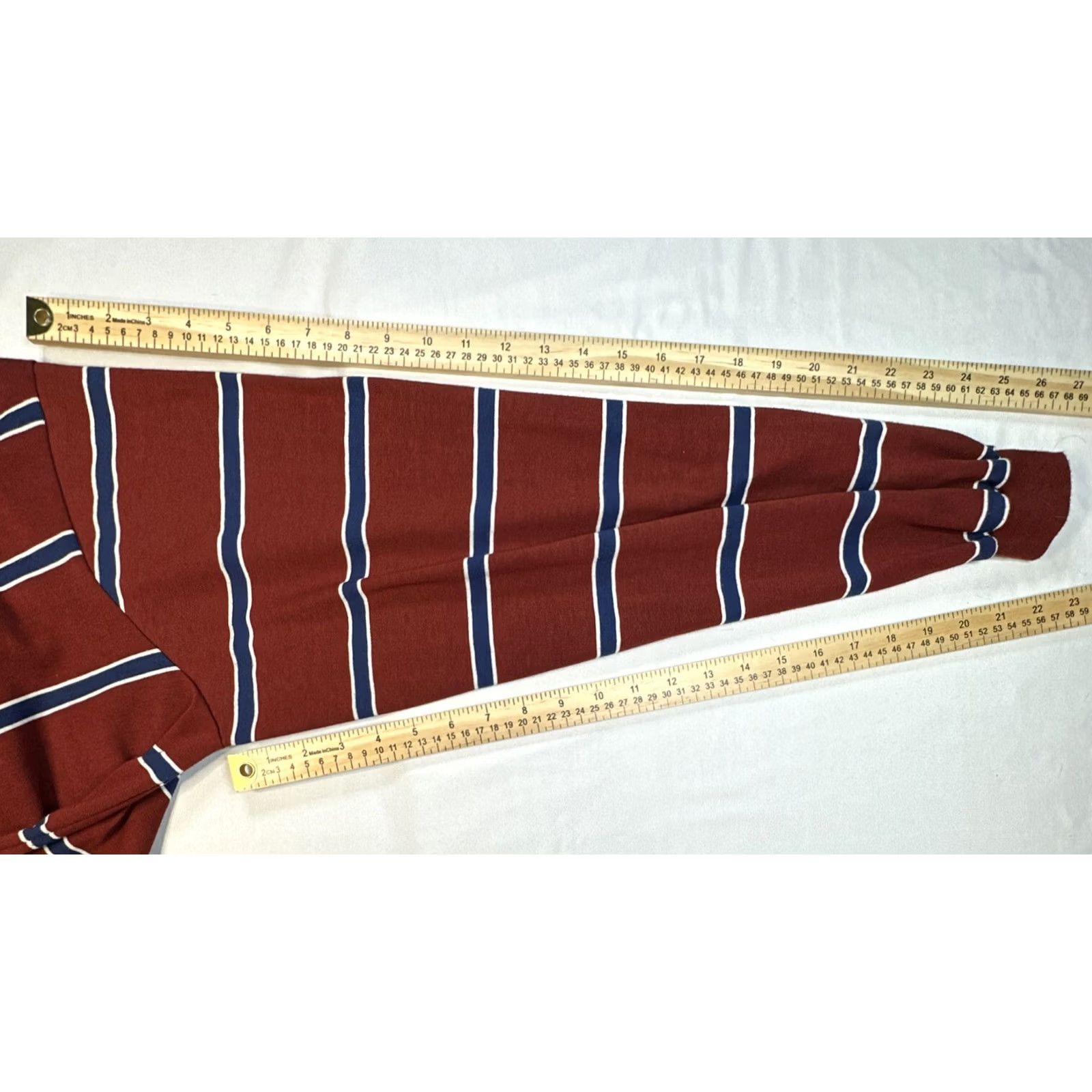 Sears VINTAGE Sears Men’s XL TALL XLT Kings Road L/S Polo Shirt Red Blue White Striped 80s Size US XL / EU 56 / 4 - 4 Thumbnail