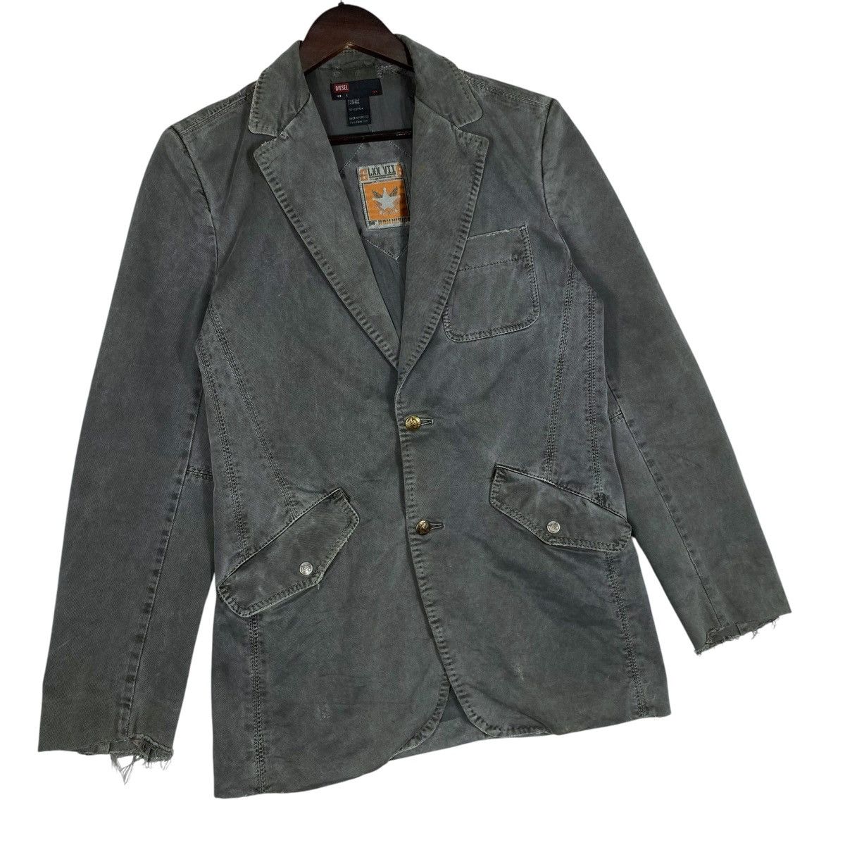 55DSL × Diesel × Diesel Black Gold Vintage Diesel Stonewash Distressed Jacket Size S / US 4 / IT 40 - 2 Thumbnail