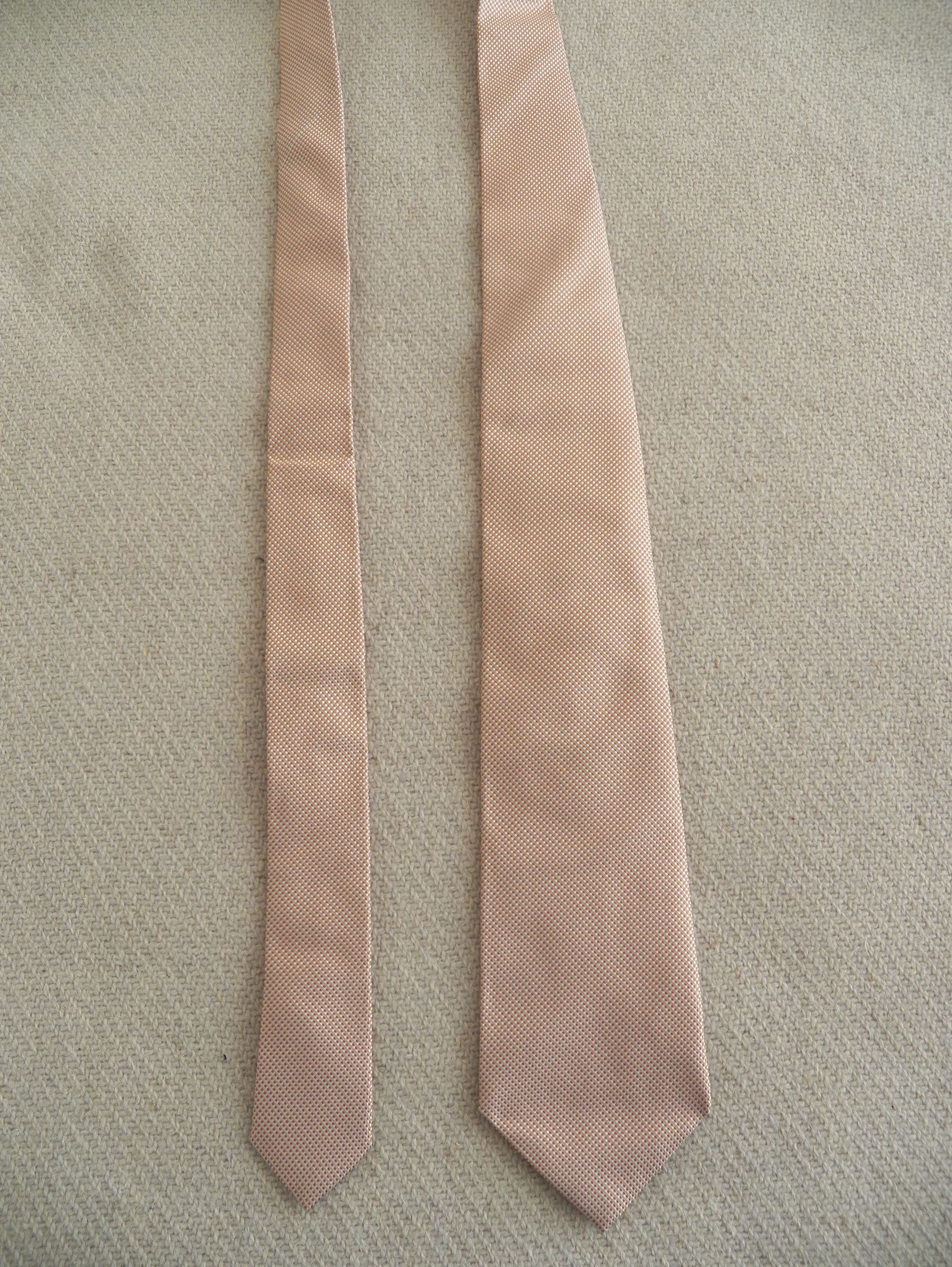 Luigi Borrelli Luigi Borrelli Napoli Necktie orange silver micro check dot Size ONE SIZE - 5 Thumbnail