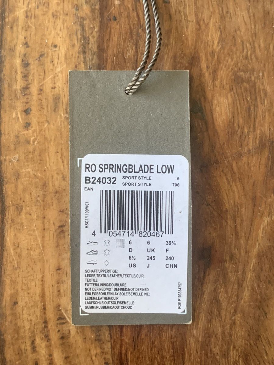 Adidas × Rick Owens SS2015 Rick Owens ‘Faun’ Adidas Springblade Low Silver Grey Size US 6.5 / IT 36.5 - 10 Thumbnail