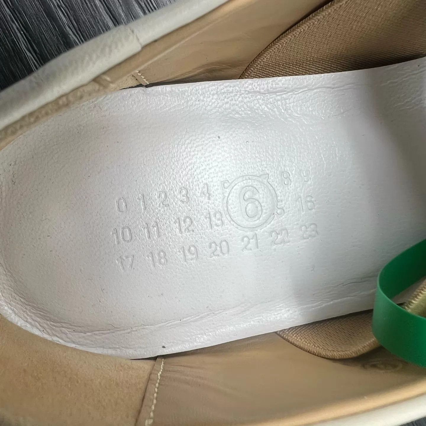 Gucci Margiela Lambskin Butterfly Laces Beige Near new Size US 7.5 / IT 37.5 - 6 Thumbnail