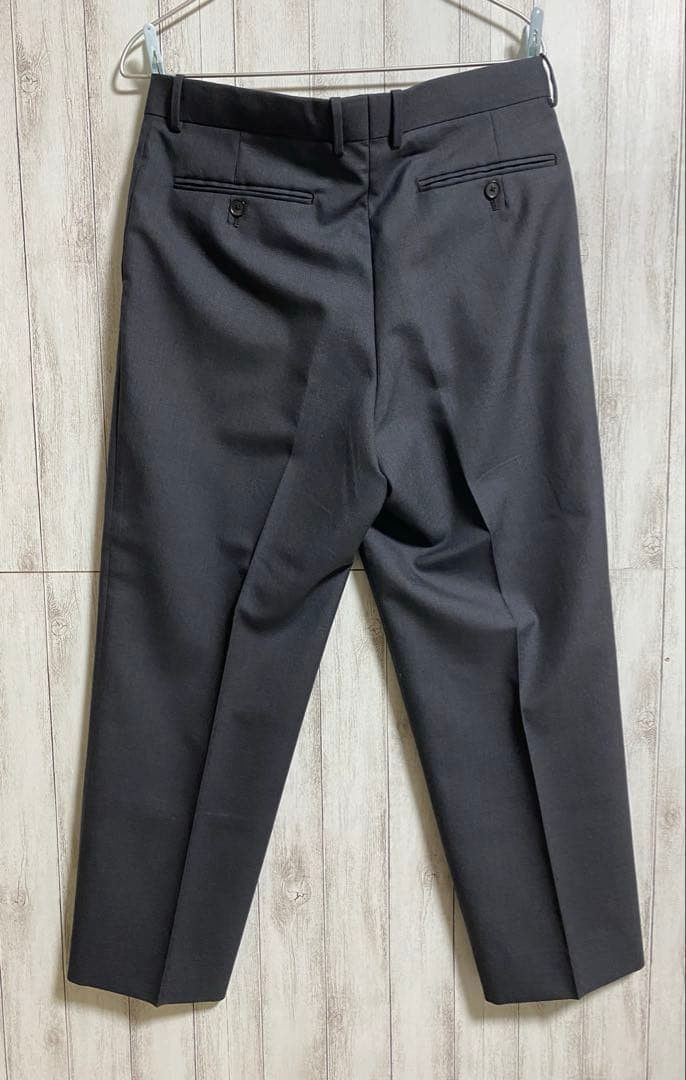 Auralee AURALEE BLUEFACED WOOL SLACKS TOP CHARCOAL 4 Size US 33 - 3 Thumbnail