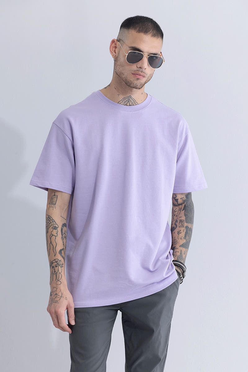 Designer Lavender Oversized T-Shirts Size US S / EU 44-46 / 1 - 1 Thumbnail