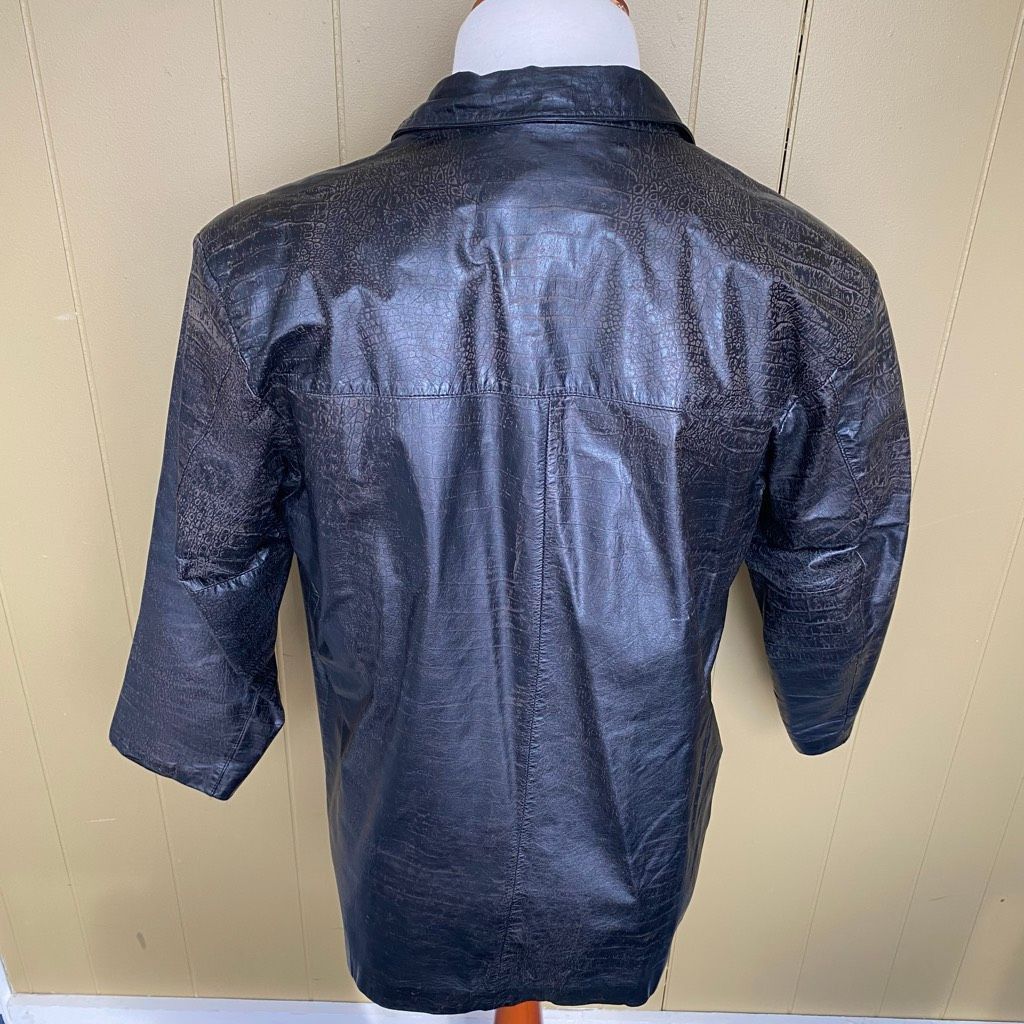 Fidelity Fidelity Leather men 40 distressed vintage 1 button leather Size US M / EU 48-50 / 2 - 8 Thumbnail