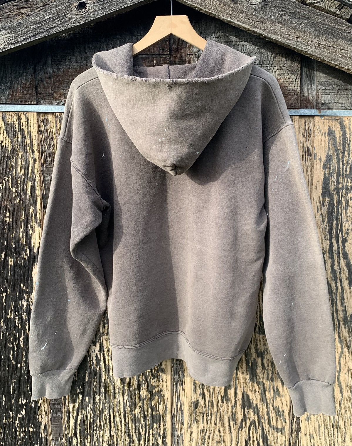 Vintage Vintage Thrashed Sun Faded Blank Hoodie 90s Paint Boxy M Size US M / EU 48-50 / 2 - 6 Thumbnail