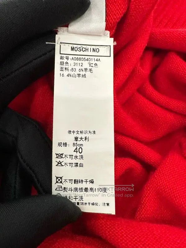 Moschino Moschino Red Wool Women’s Sleeveless Top . Size M / US 6-8 / IT 42-44 - 6 Thumbnail