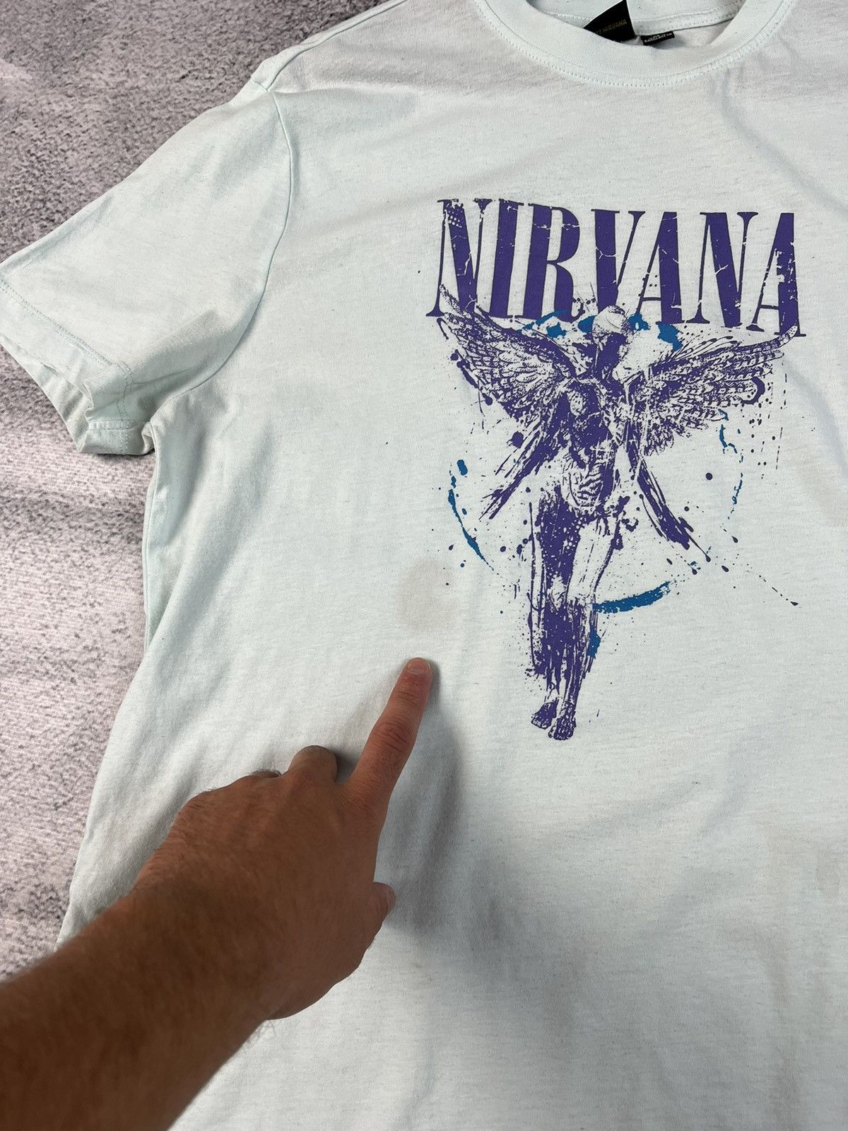 Band Tees × Nirvana Nirvana in utero big logo T-shirt Size US M / EU 48-50 / 2 - 5 Thumbnail