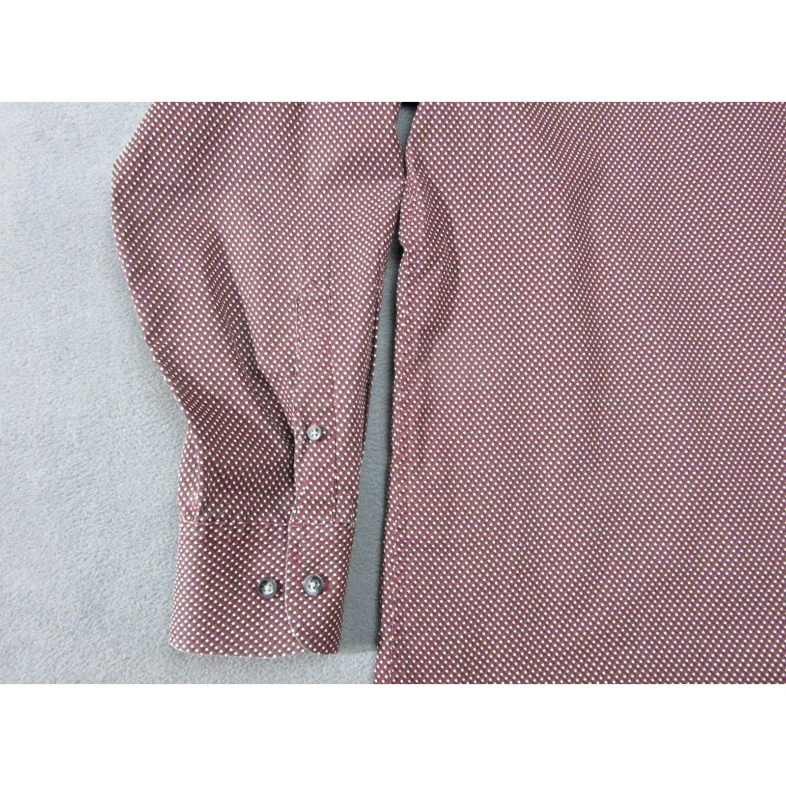 Wrangler Wrangler Shirt Mens XL Red George Strait Geometric Long Sleeve Western Rodeo Size US XL / EU 56 / 4 - 2 Thumbnail