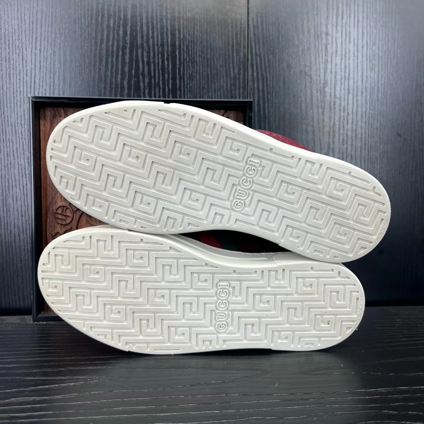 Gucci Gucci Ace Red Sneaker 35.5 Worn Once Size US 5 / IT 35 - 4 Thumbnail