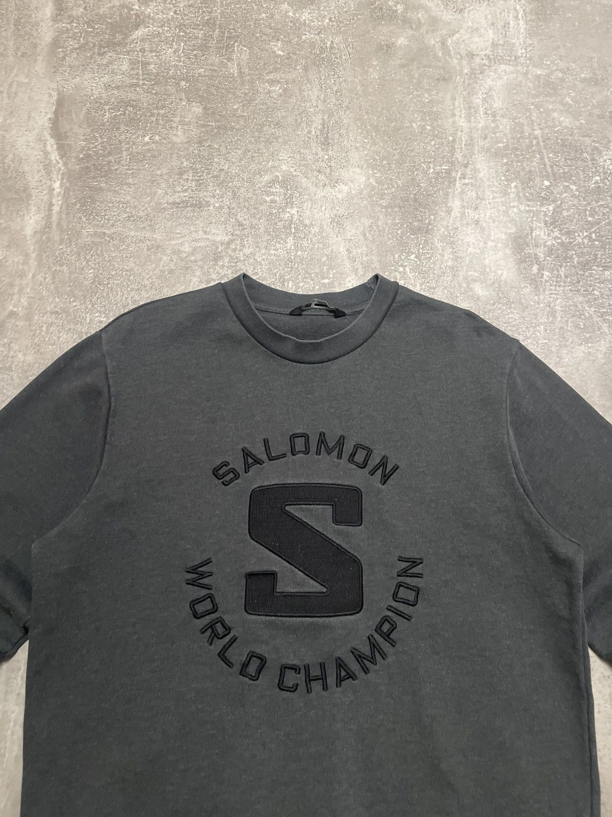 Salomon Vintage Salomon World Champion Big Logo Sweatshirt Crewneck Size US M / EU 48-50 / 2 - 2 Thumbnail