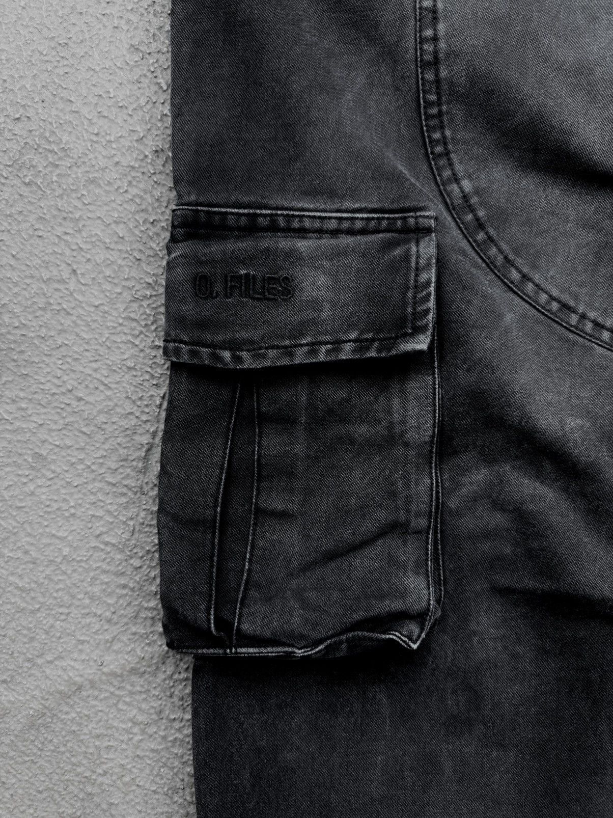 Ojardorf O Files Pocket Cargo Pants Faded Black Size US 31 - 3 Thumbnail