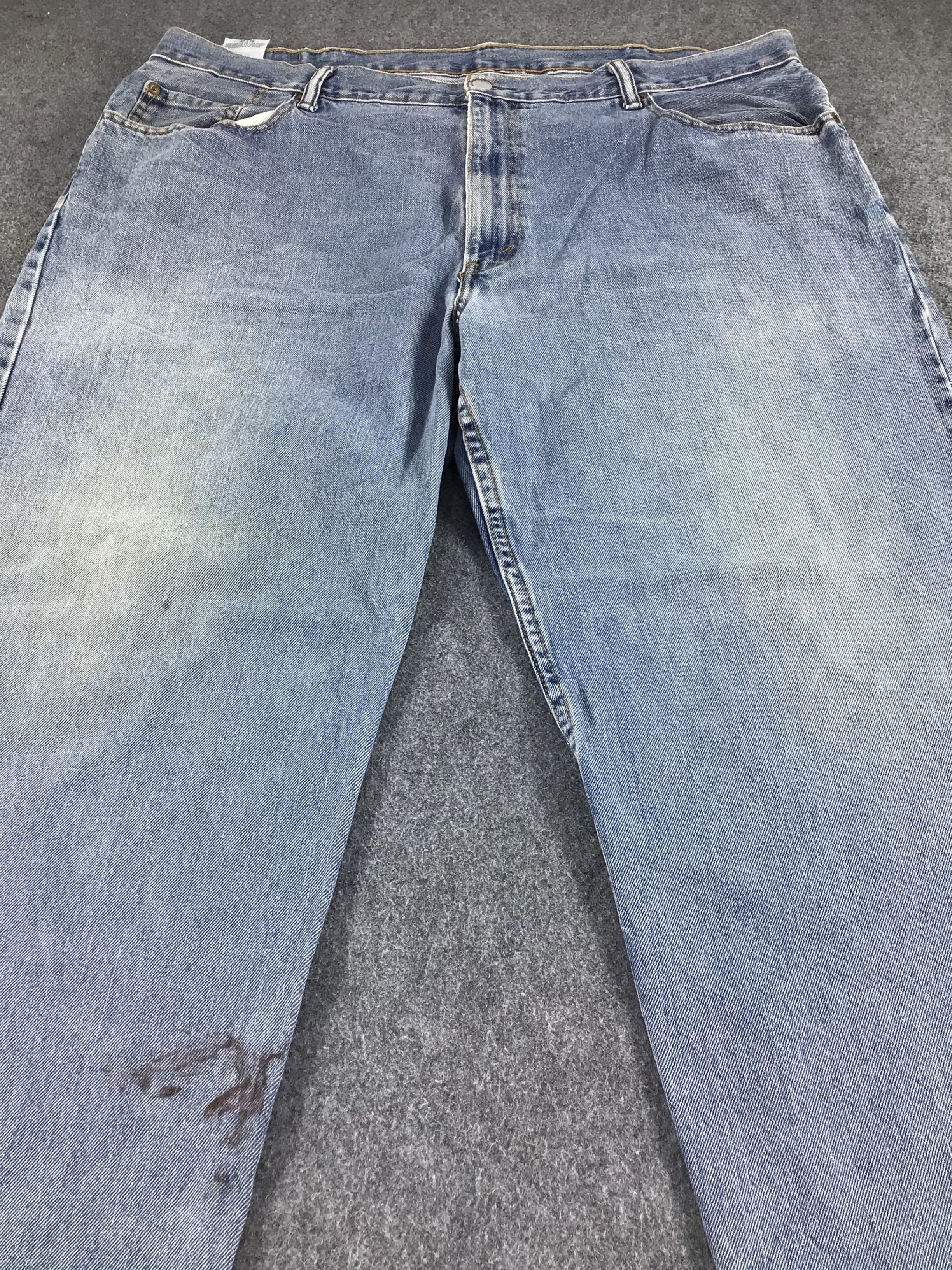 Levi's Vintage Levis 550 Jeans Blue Wash Denim -J568 Size US 43 - 3 Thumbnail