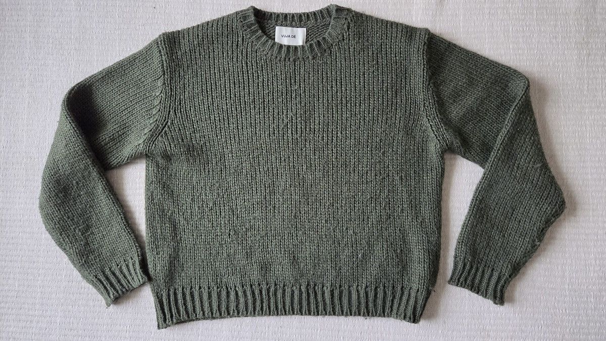 Vuja De Vuja De Moss Green Low Gauge Knit Size US M / EU 48-50 / 2 - 2 Thumbnail