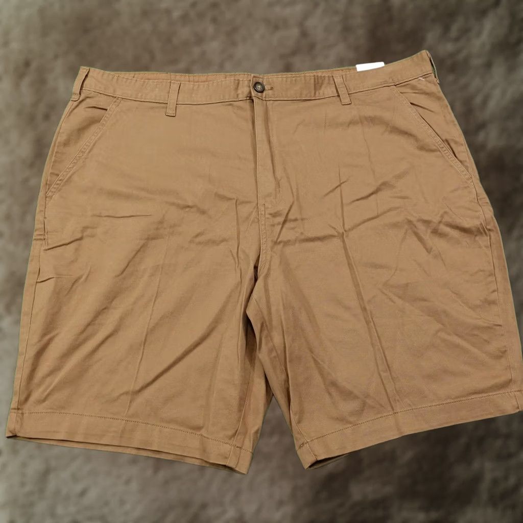 George George Shorts Mens 44 Brown Chino Cotton Spandex Pockets 10 Inseam Size US 44 / EU 60 - 1 Thumbnail