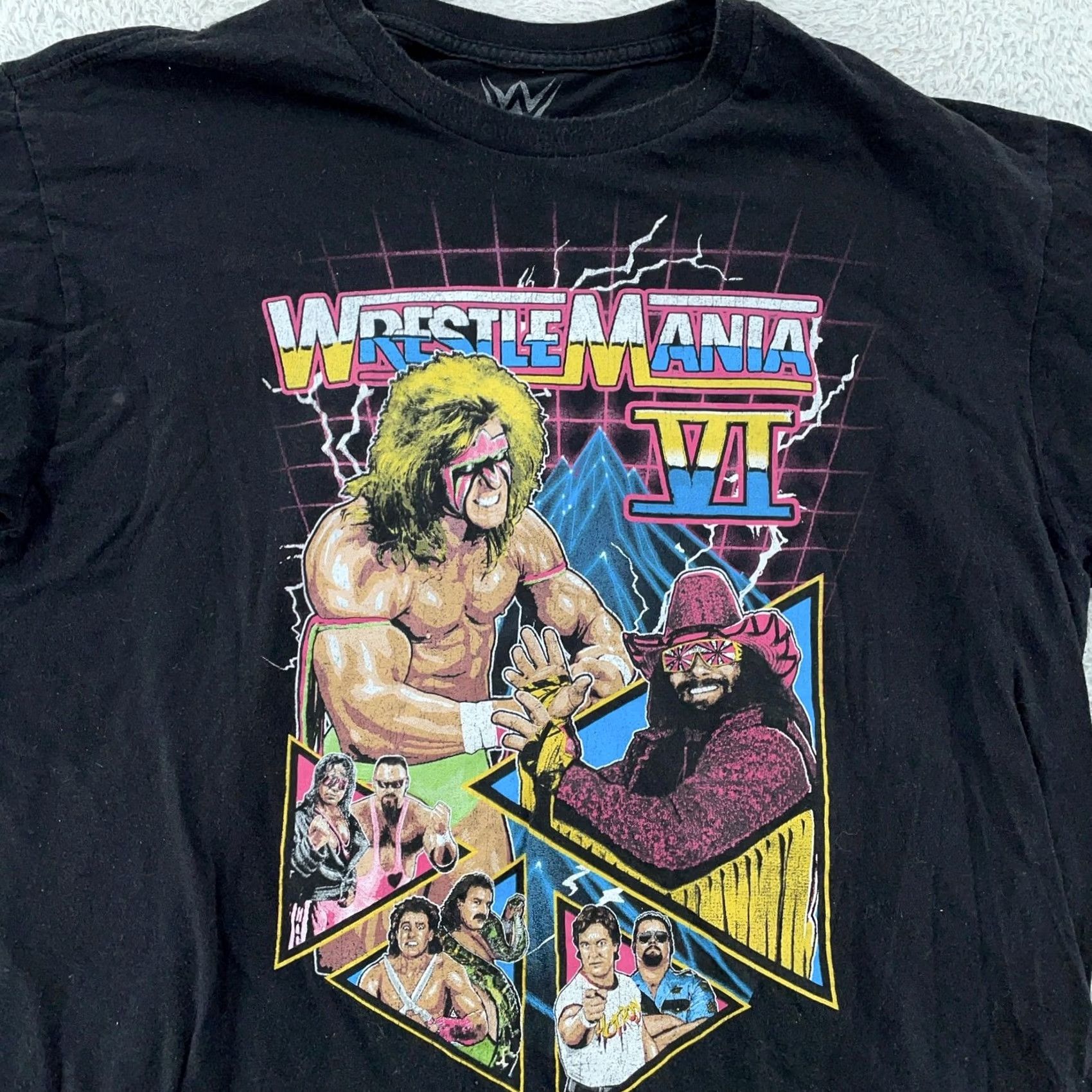 Etro WrestleMania VI Shirt Mens Large Black WWE Graphic Print T-Shirt Tee Retro WWE Logo Mens Shirts Size US L / EU 52-54 / 3 - 2 Thumbnail