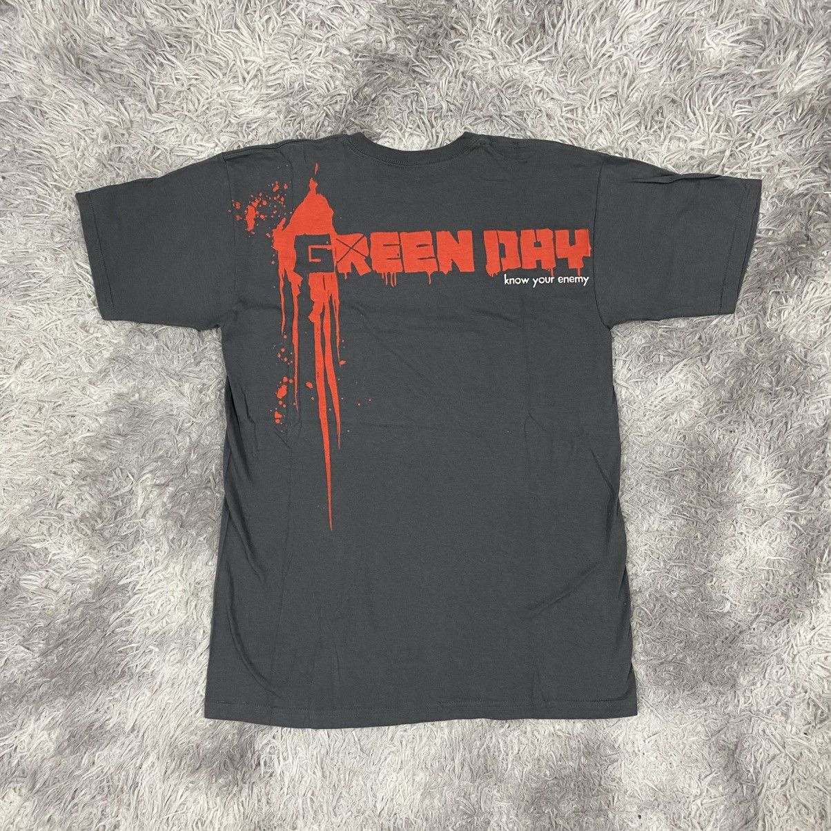 Band Tees × Vintage Vintage Y2K Pop punk band green day know your enemy Size US M / EU 48-50 / 2 - 2 Thumbnail