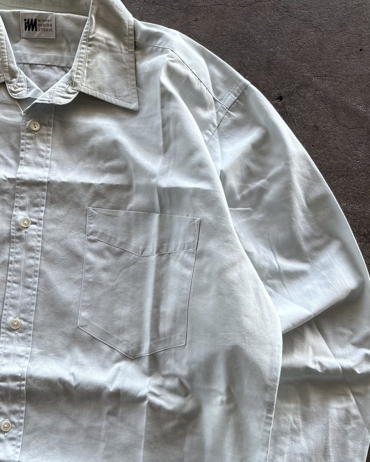 Issey Miyake × Japanese Brand Issey Miyake Design Studio Blue Button Up Shirt Size US L / EU 52-54 / 3 - 3 Thumbnail