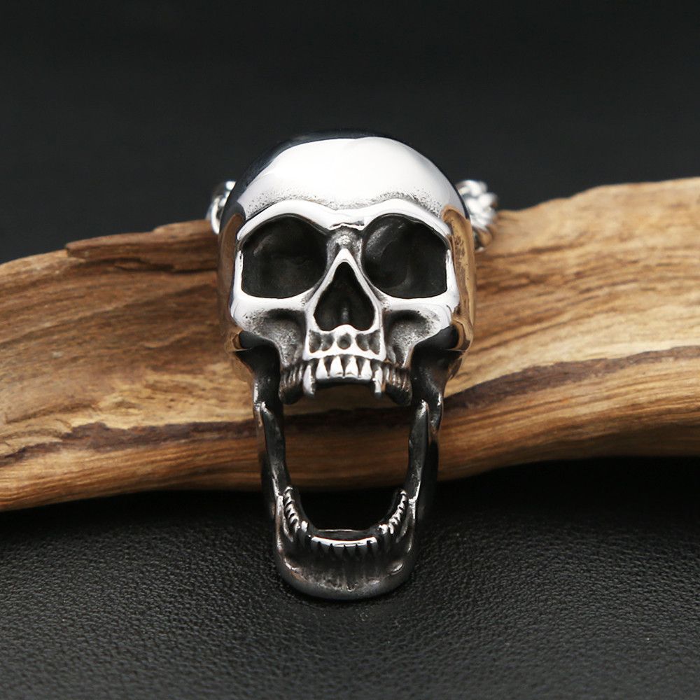 Jewelry Gothic Skull Necklace Size ONE SIZE - 3 Thumbnail