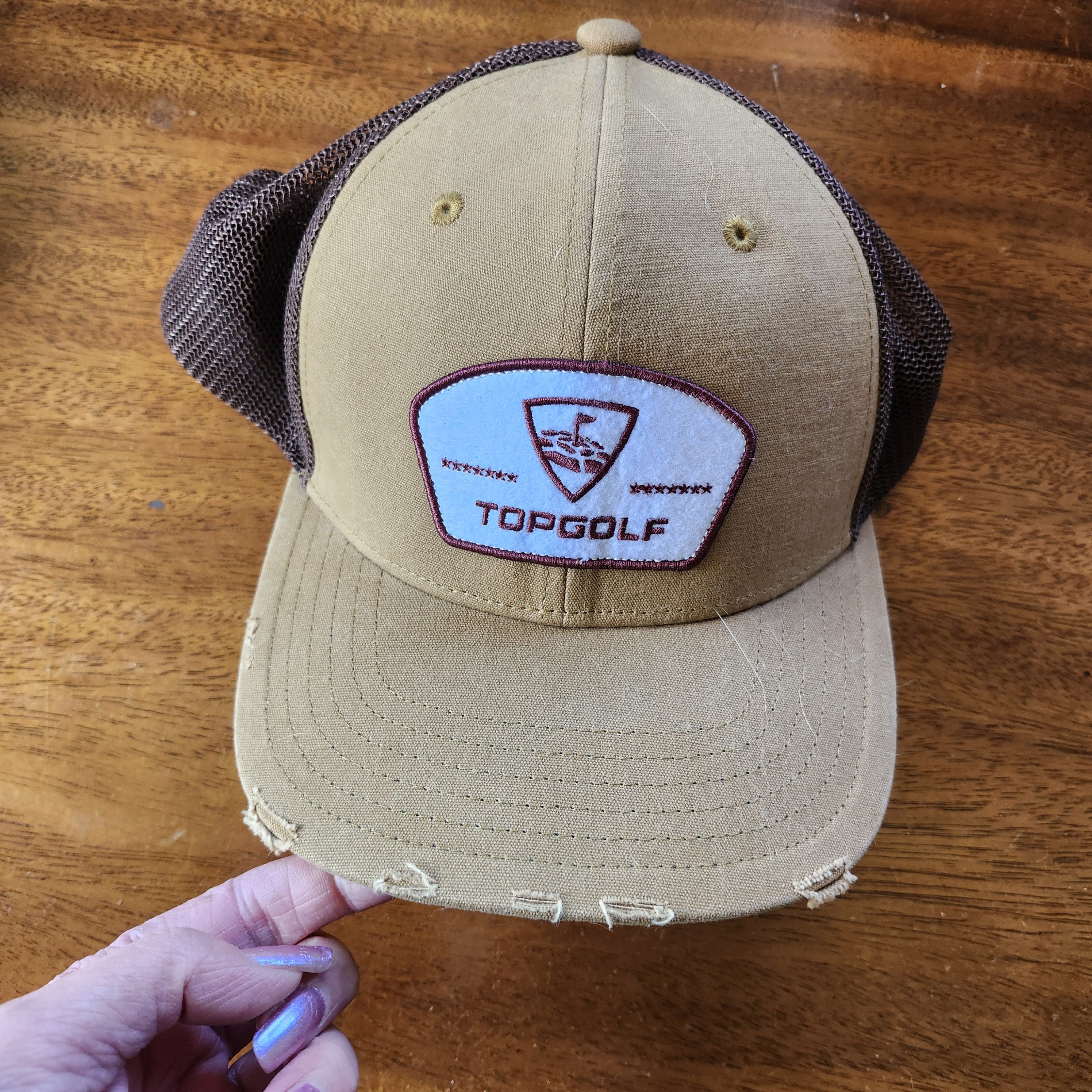 Callaway Golf Callaway Topgolf Distressed Trucker Hat Snapback Size ONE SIZE - 1 Thumbnail