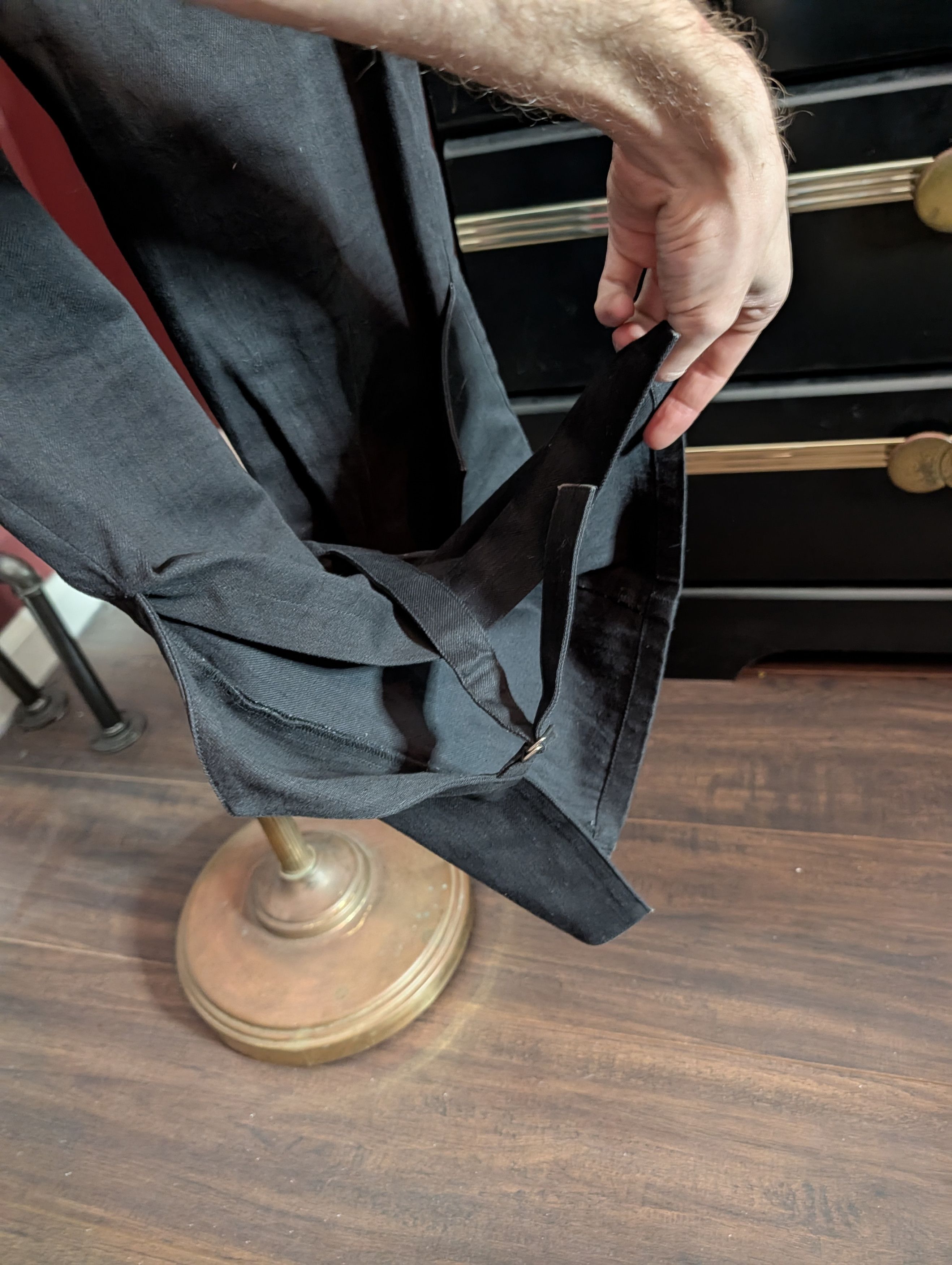 Yohji Yamamoto Vintage Noir+ Black Flared Bondage Jeans Japan Sz2 Size US 30 / EU 46 - 12 Thumbnail