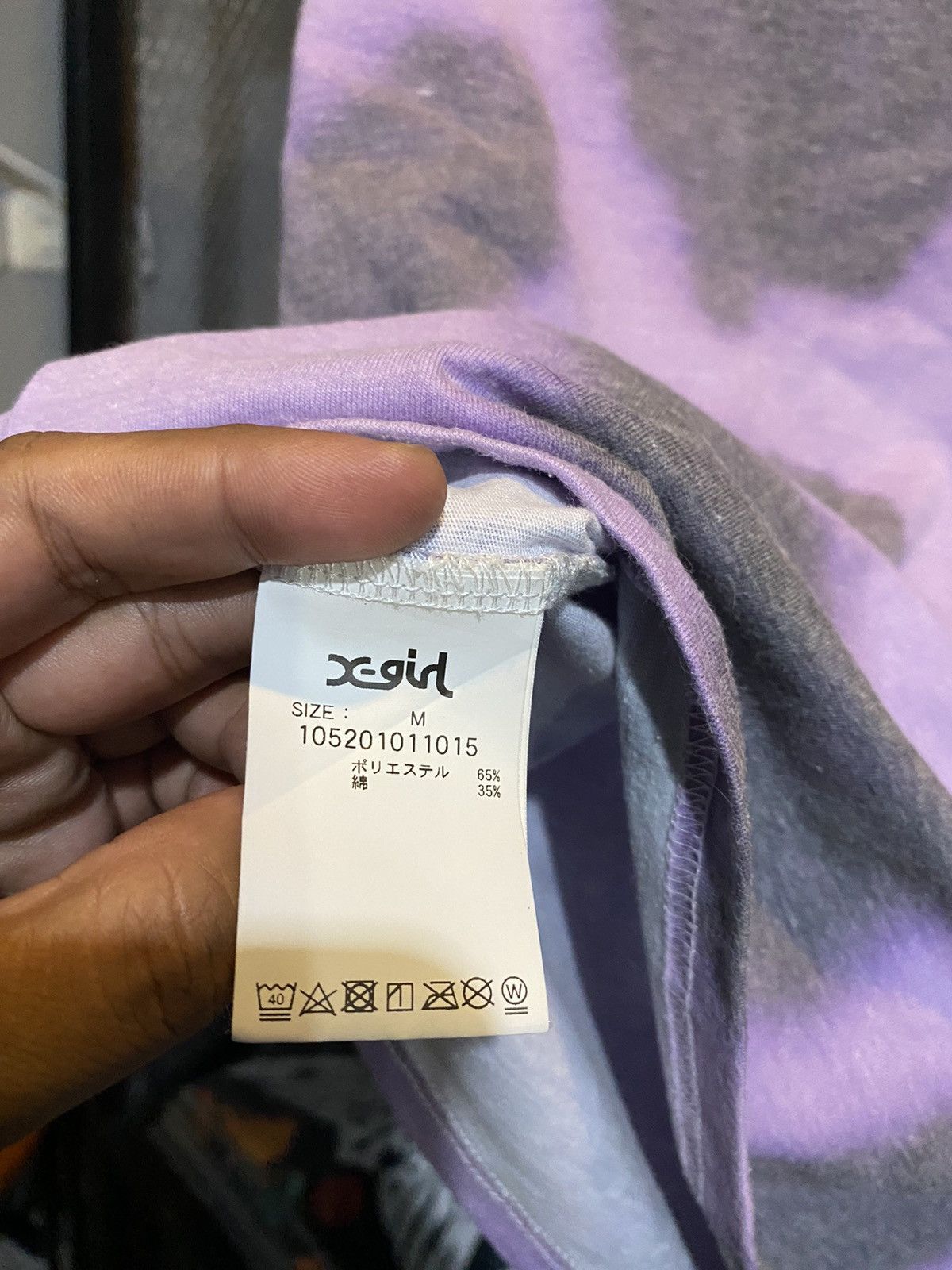 Japanese Brand X-girl Purple Dyed Logo Print Japanese Brand Tshirt Size M / US 6-8 / IT 42-44 - 6 Thumbnail