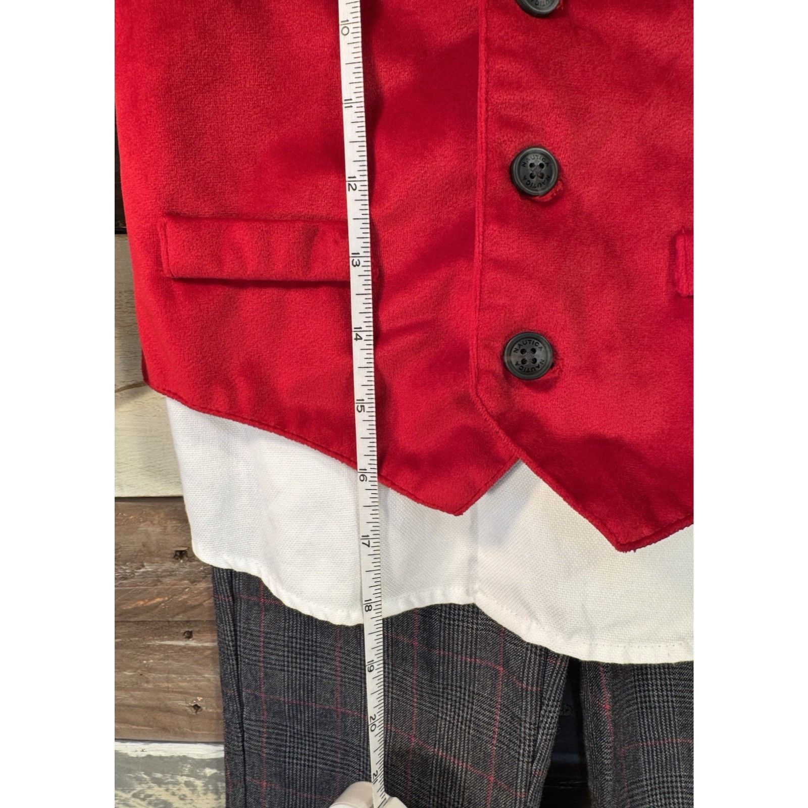 Nautica NAUTICA Boys Long Sleeve 4 Pc White, Red & Gray Dress Pant S Size US XS / EU 42 / 0 - 5 Thumbnail