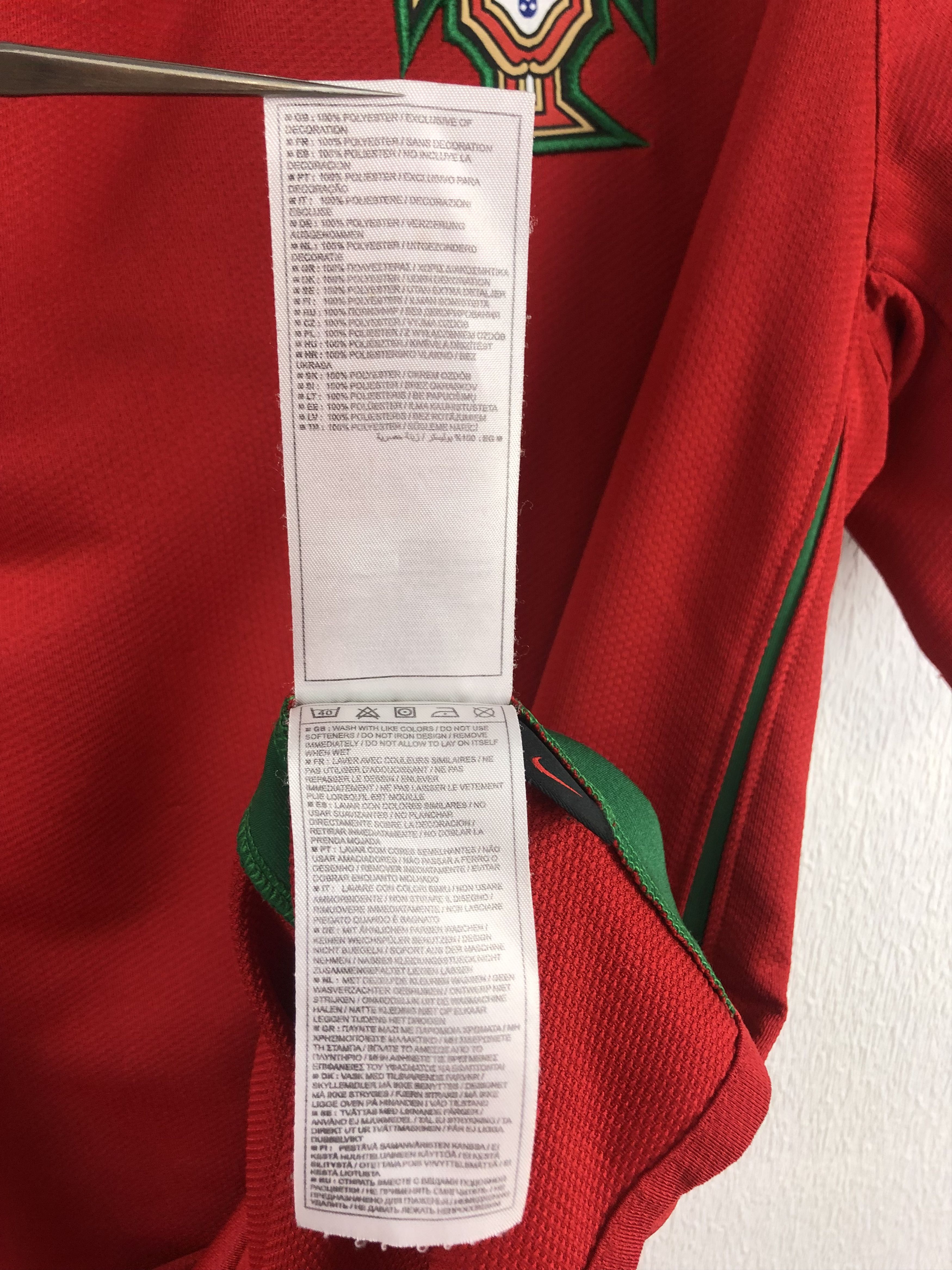 Nike Portugal football shirt 2008 Nike Jersey Ronaldo National Size US XL / EU 56 / 4 - 11 Thumbnail