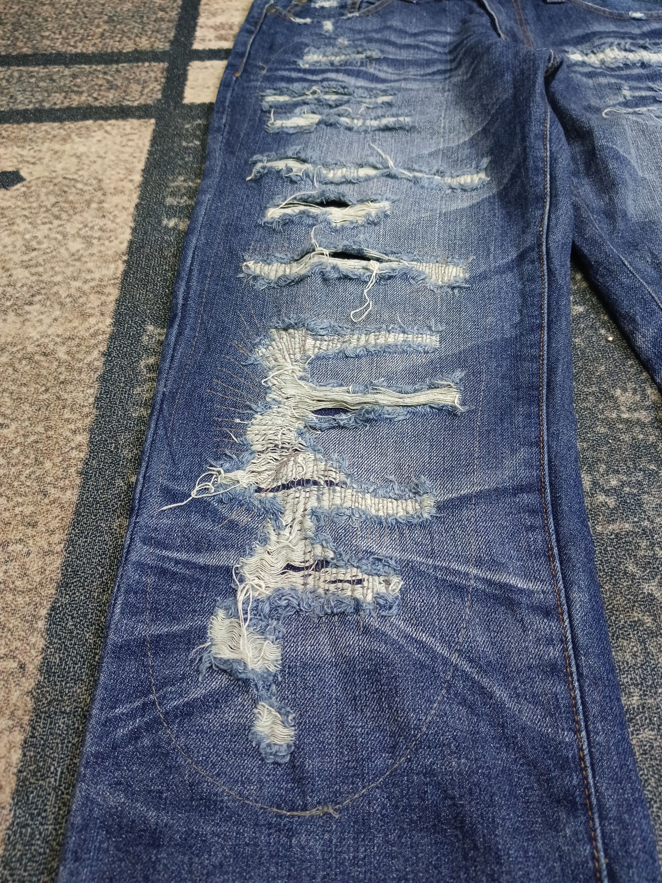 Japanese Brand M.C.D ART&CRAFT DISTRESSED DENIM PANTS Size US 32 / EU 48 - 5 Thumbnail