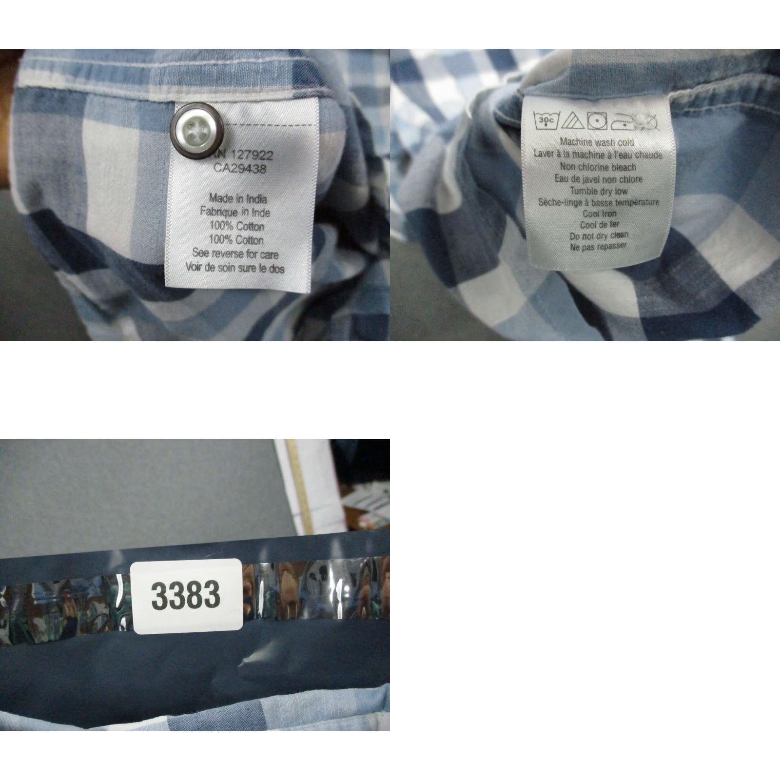Mountain Khakis VINTAGE Mountain Khakis Shirt Medium Men's Button Cotton Blue Check Short Sleeve Size US M / EU 48-50 / 2 - 8 Thumbnail