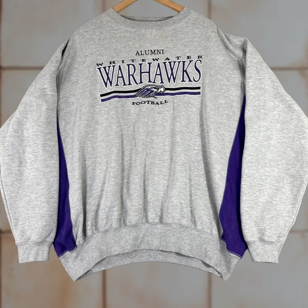Vintage VINTAGE Impact Sports Shirt Mens L Gray Whitewater Warhawks Sweatshirt Alumni Football 90s Size US L / EU 52-54 / 3 - 1 Thumbnail