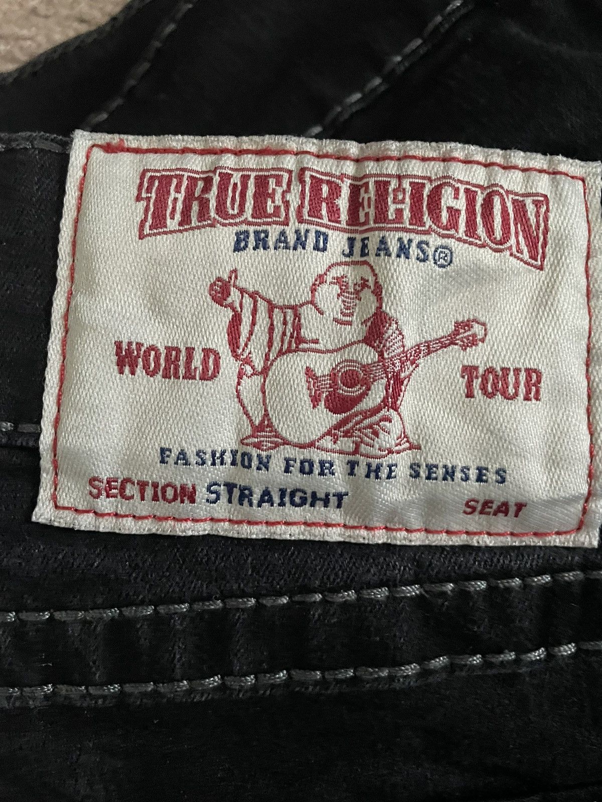 True Religion True Religion Ricky Big T Straight Leg Jeans Size US 38 / EU 54 - 3 Thumbnail