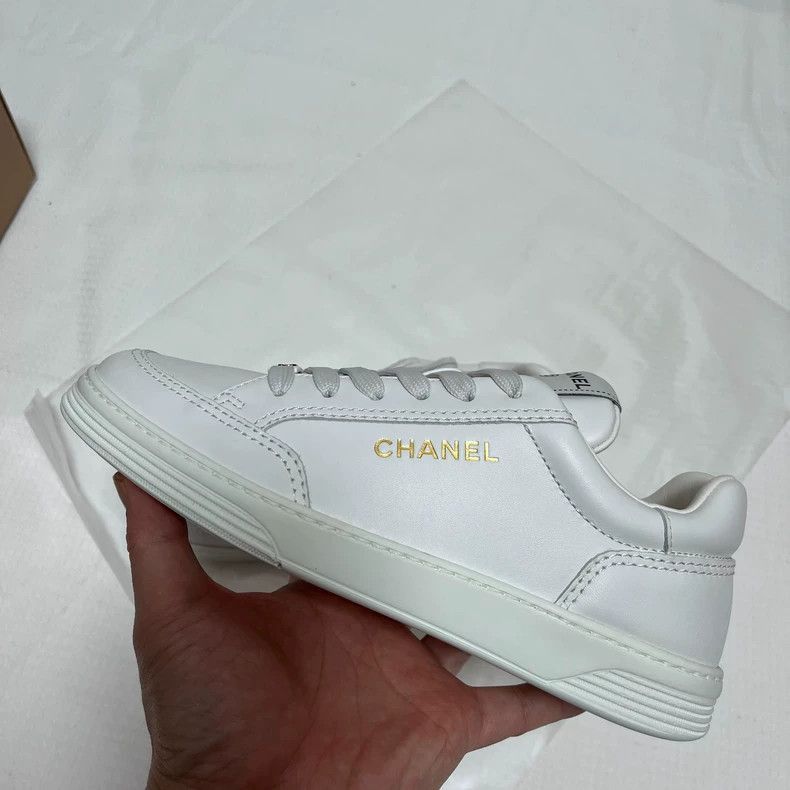 Chanel Chanel White Sneakers Size 36.5 -2505 Size US 6 / EU 39 - 4 Thumbnail