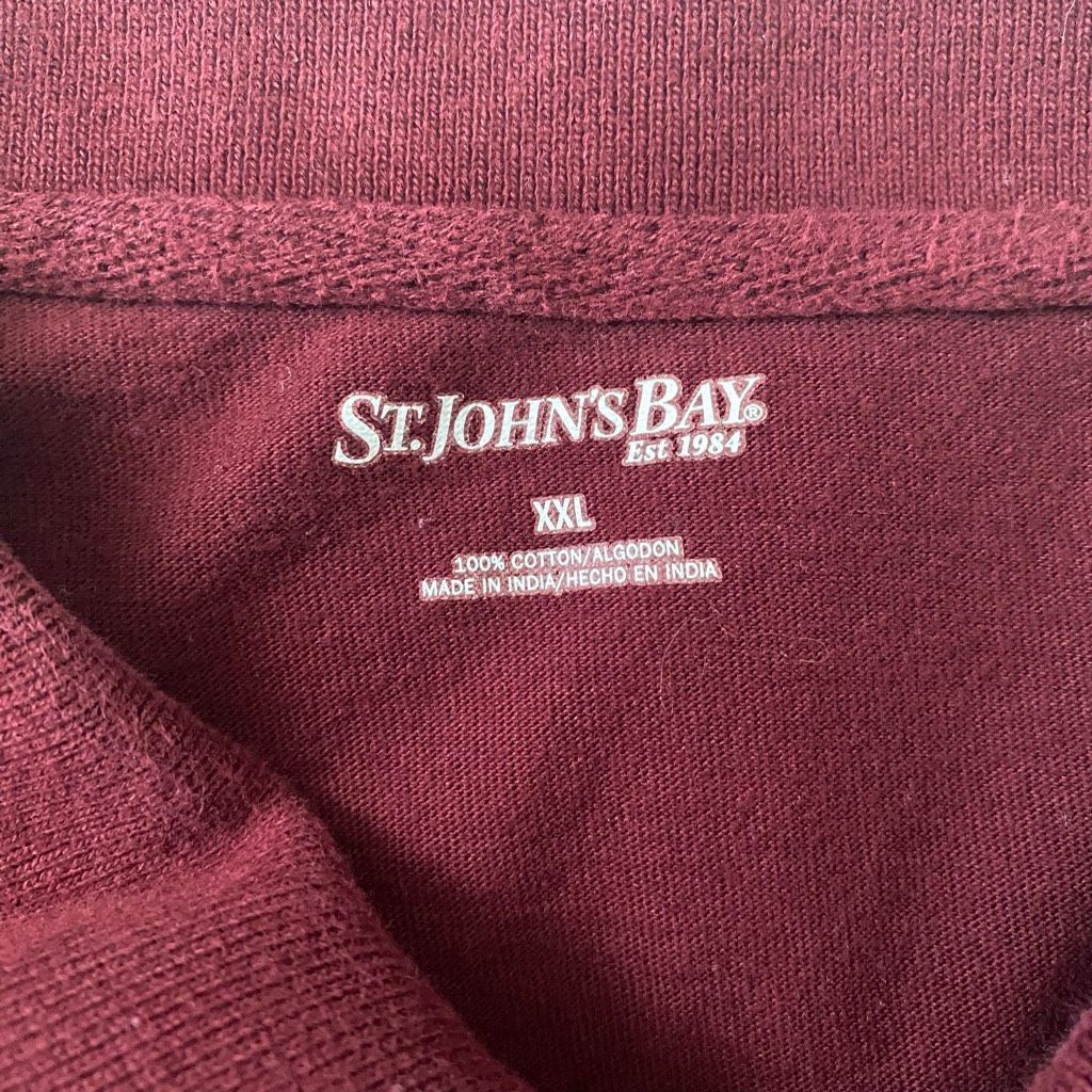 St. Johns Bay St John’s Bay men XXL 100% cotton 2 button short sleeve polo Size US XXL / EU 58 / 5 - 5 Thumbnail
