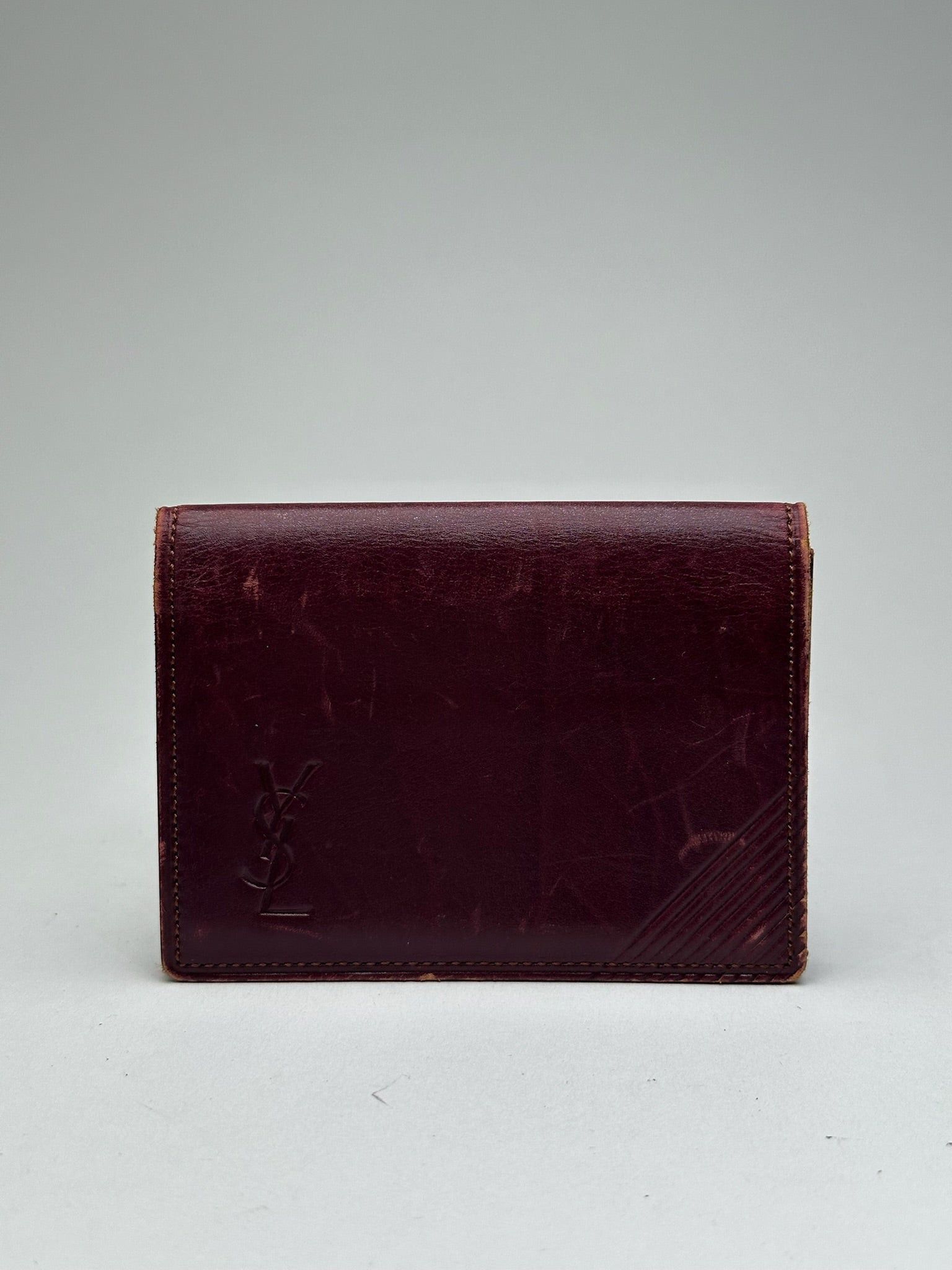 Other Vintage Yves Saint Laurent Leather Card Holder purple Size ONE SIZE - 1 Thumbnail