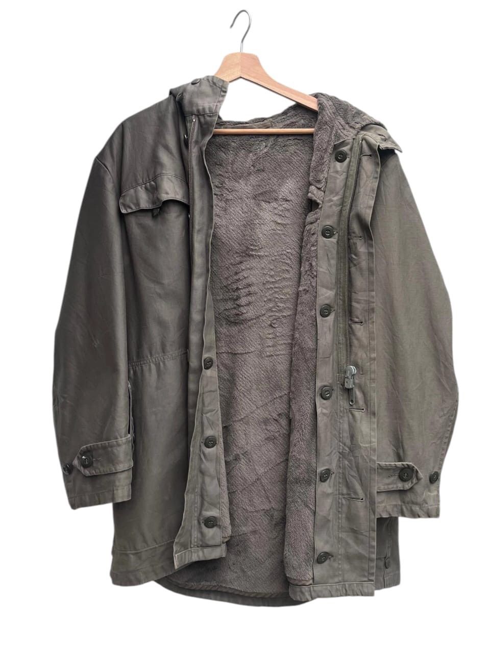 Vintage 1982 Schwarz Sulzbach German Military Hooded Army Parka Size US M / EU 48-50 / 2 - 3 Thumbnail