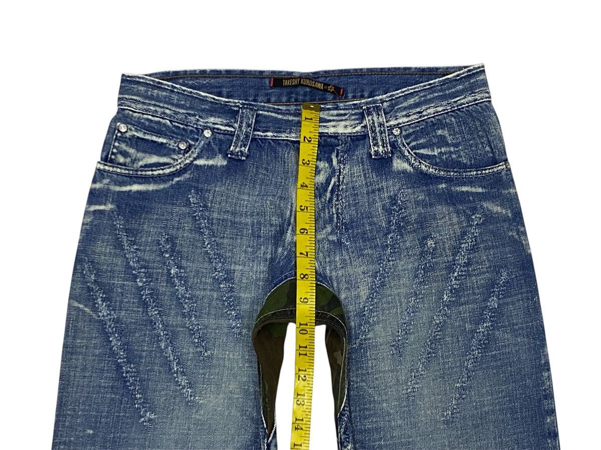 If Six Was Nine × Japanese Brand × Takeshy Kurosawa Takeshy Kurosawa “FEEL” Distressed Washed Denim Size US 32 / EU 48 - 17 Thumbnail