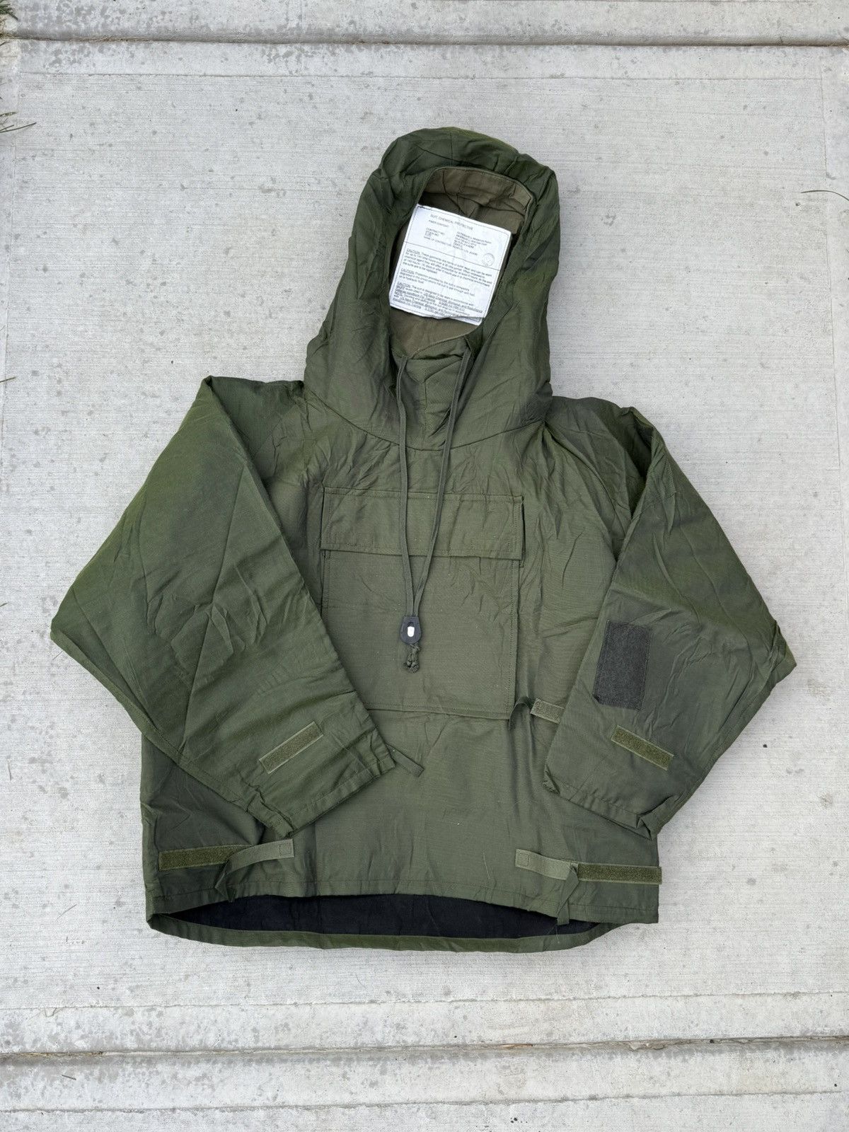 Vintage military chemical protection smock