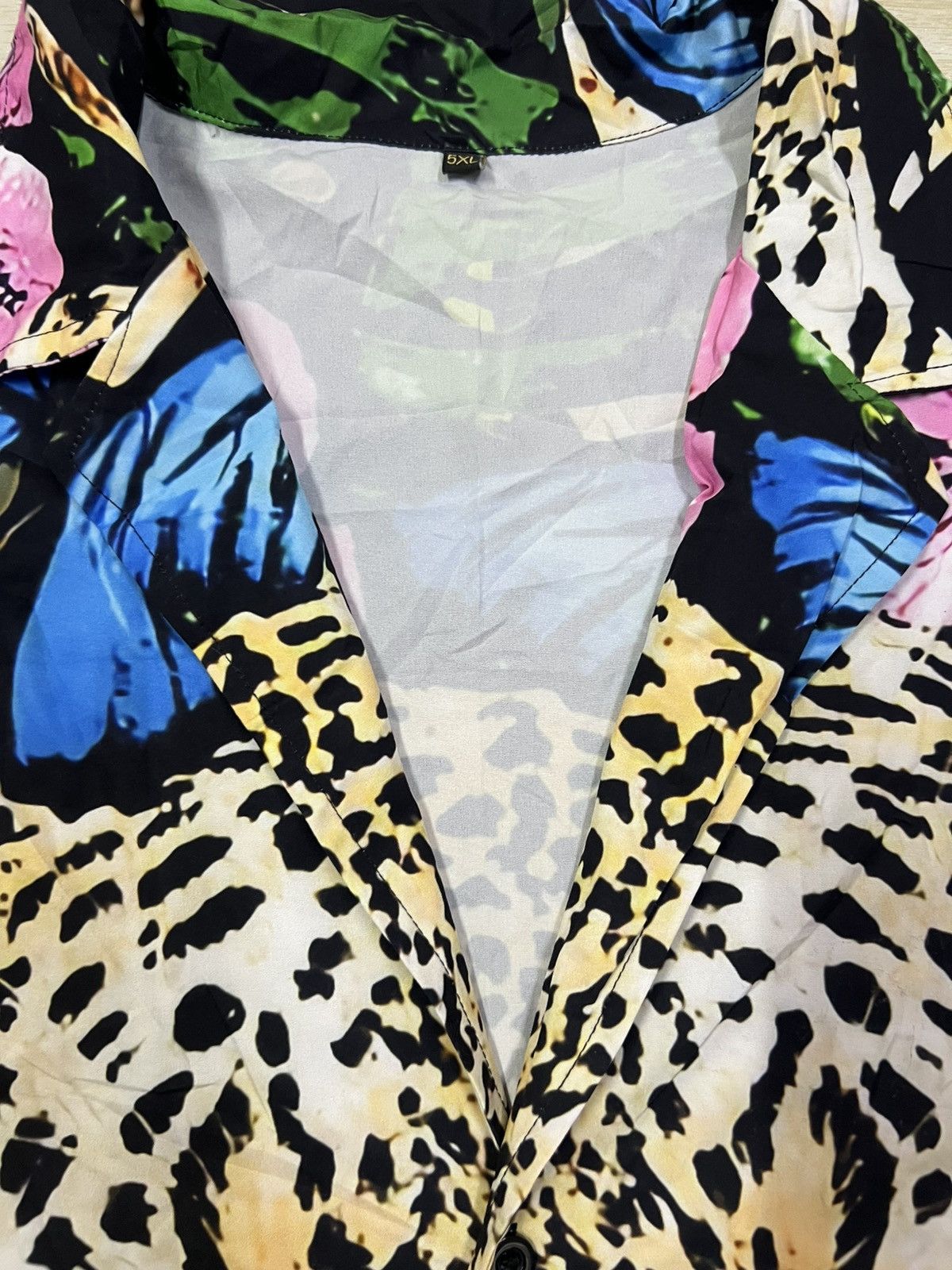 Other Hawaiian Leopard Over Print Shirt Size US XXL / EU 58 / 5 - 7 Thumbnail