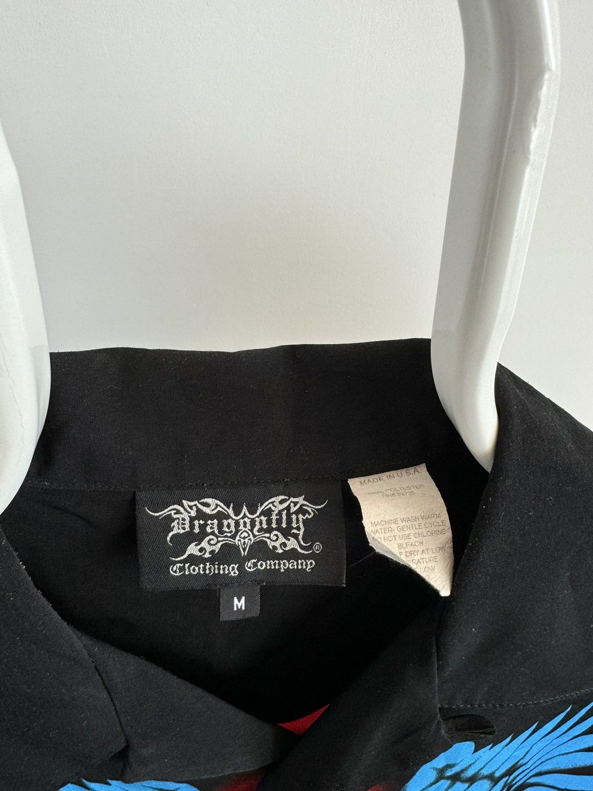 Dragonfly × Vintage Vintage Short Sleeve Dragonfly Biker Style Shirt Size US M / EU 48-50 / 2 - 3 Thumbnail
