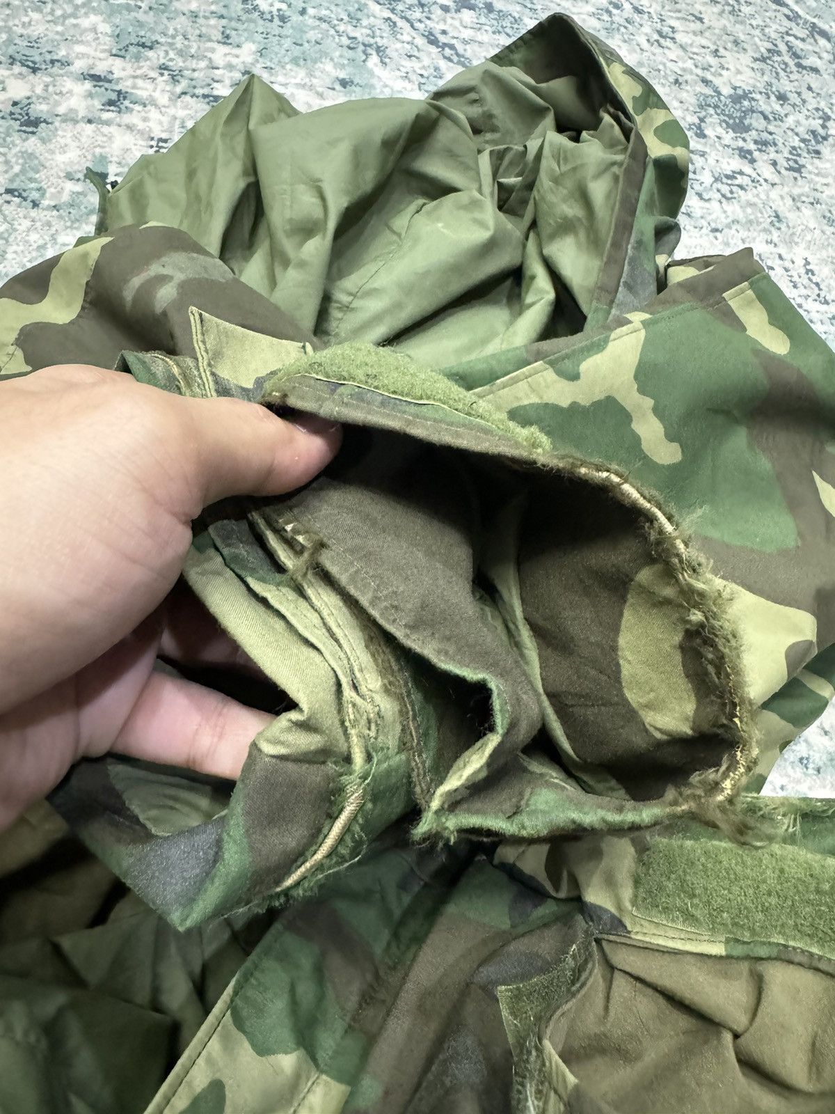 Vintage VINTAGE 1980s RAVEN IND. CAMOUFLAGE PARKA ARMY 3G0002 Size US L / EU 52-54 / 3 - 6 Thumbnail
