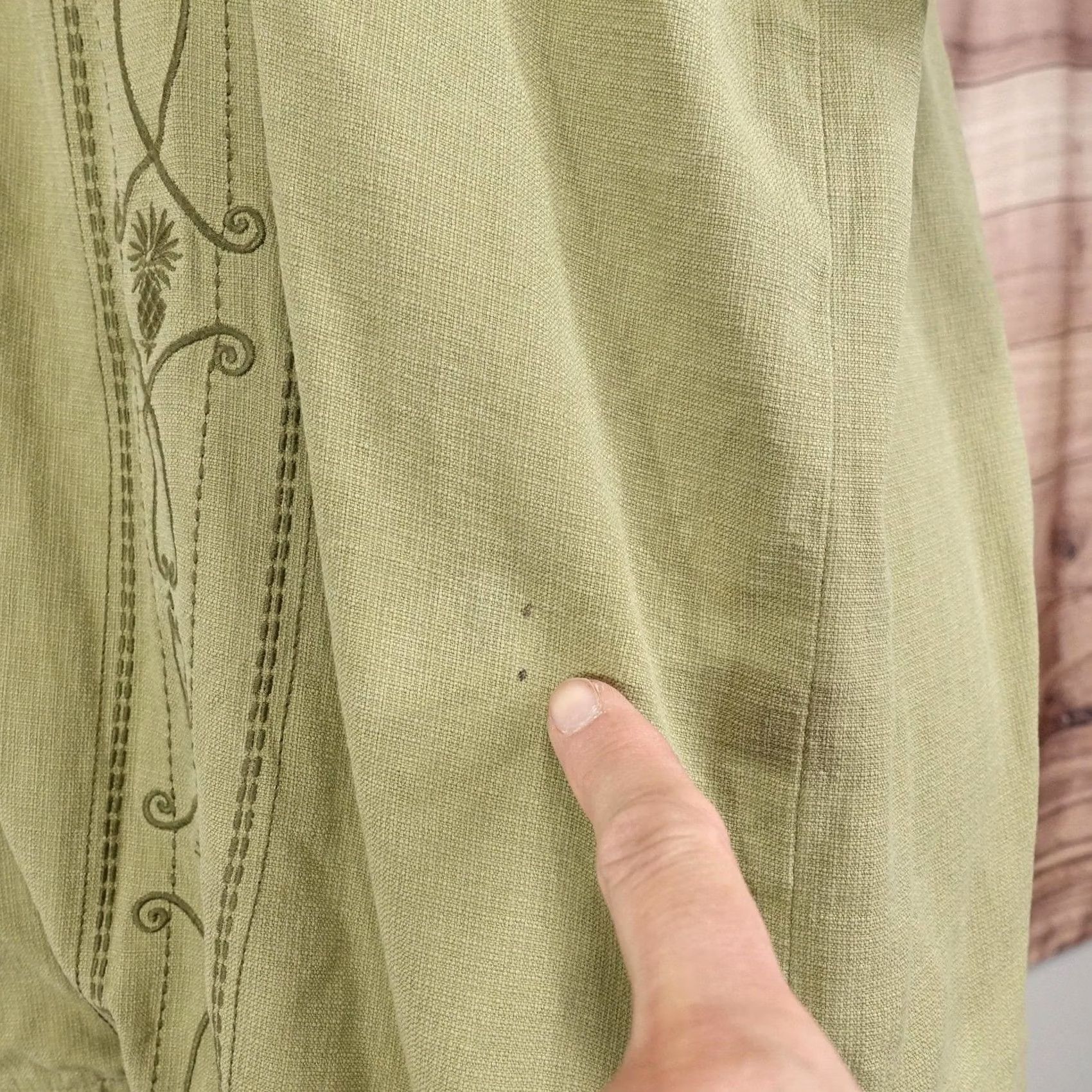 Tommy Bahama Tommy Bahama Shirt Mens M Green Solid Short Sleeve Button-Up 100% Silk Tropical Size US M / EU 48-50 / 2 - 6 Thumbnail