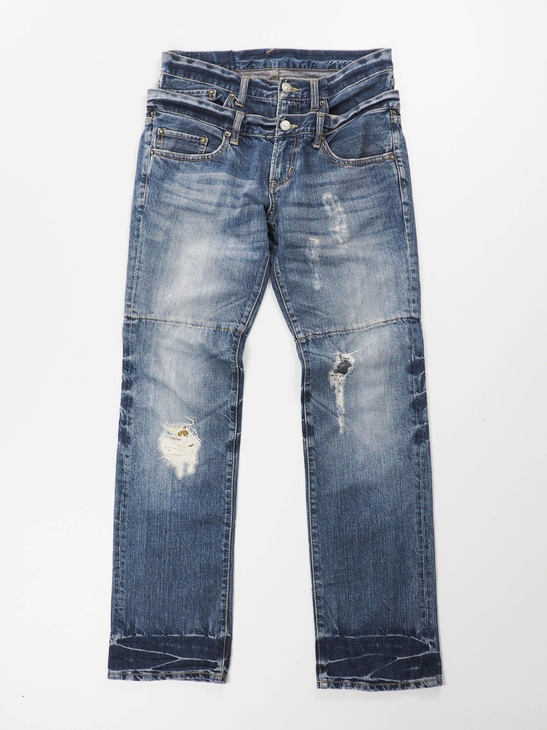 Japanese Brand × PPFM PPFM double waist jeans Size US 30 / EU 46 - 1 Thumbnail
