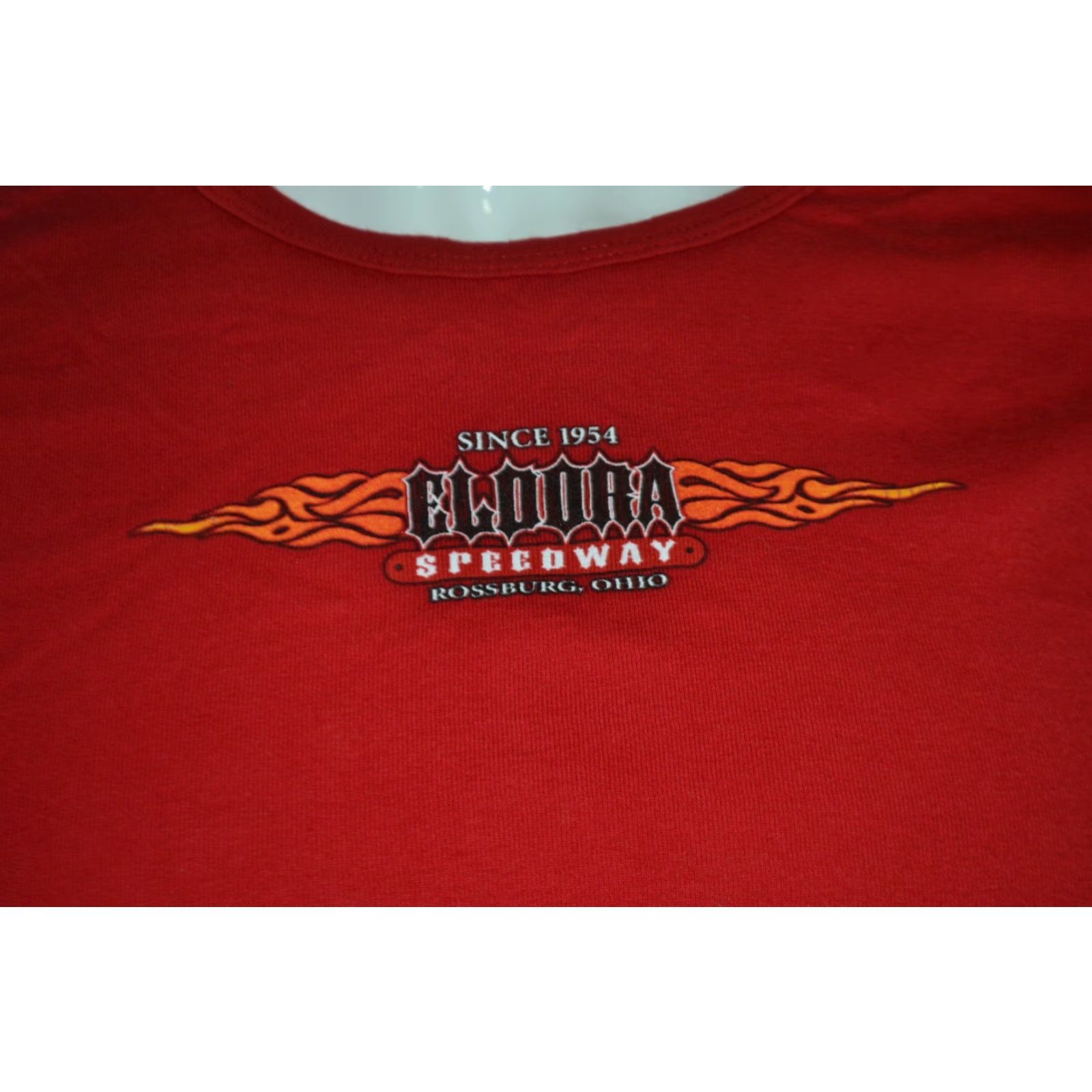 American Apparel VINTAGE Womens Jrs Eldora Speedway Rossburg OH T Shirt XL Dirt Track Racing Nice Size XL / US 12-14 / IT 48-50 - 2 Thumbnail