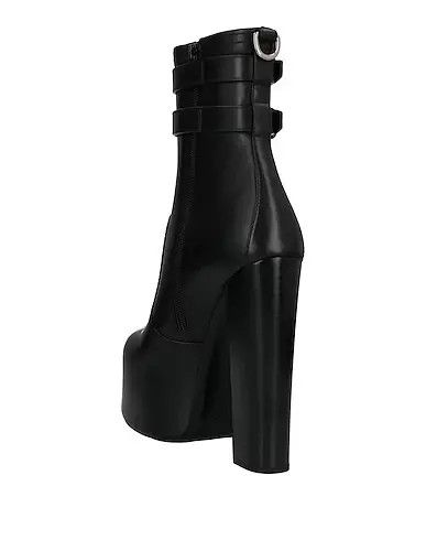 Saint Laurent Paris o1s1wg111024 Cherry 95 Bootie Vit Piuma in Black Size US 10 / IT 40 - 3 Thumbnail