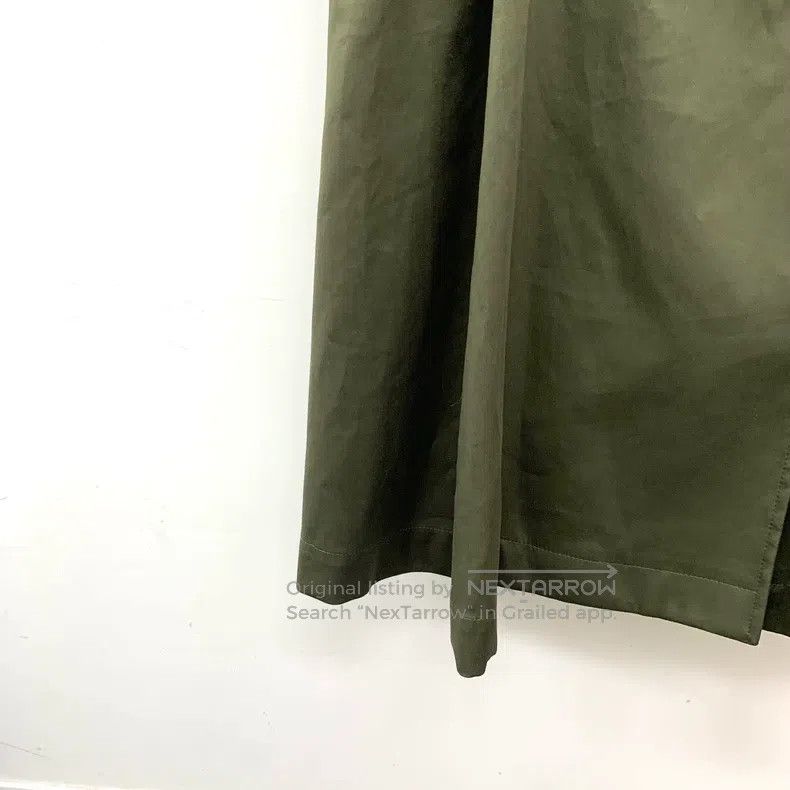 Loewe Loewe Military Green Cotton Lapel Double Breasted Windbrea Size XXS / US 00 / IT 34 - 5 Thumbnail