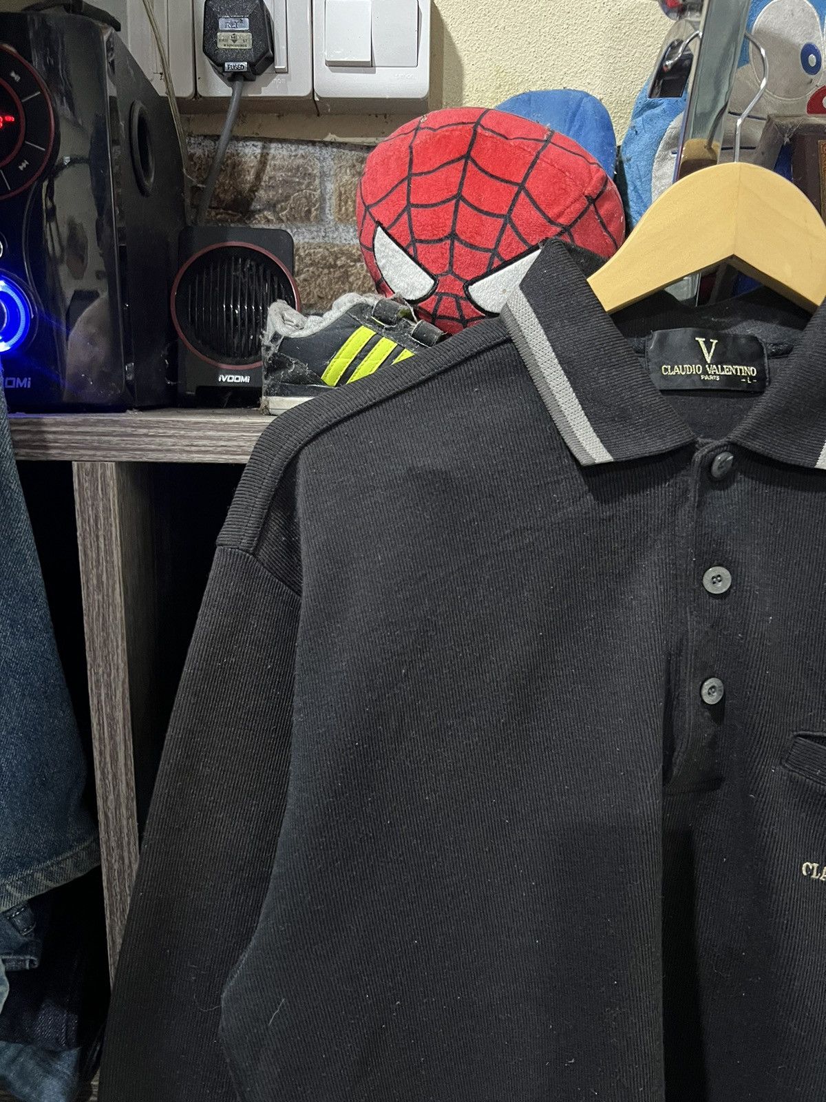 Other 🔥Vintage Claudio Valentino Long Sleeve Polo Size US M / EU 48-50 / 2 - 5 Thumbnail