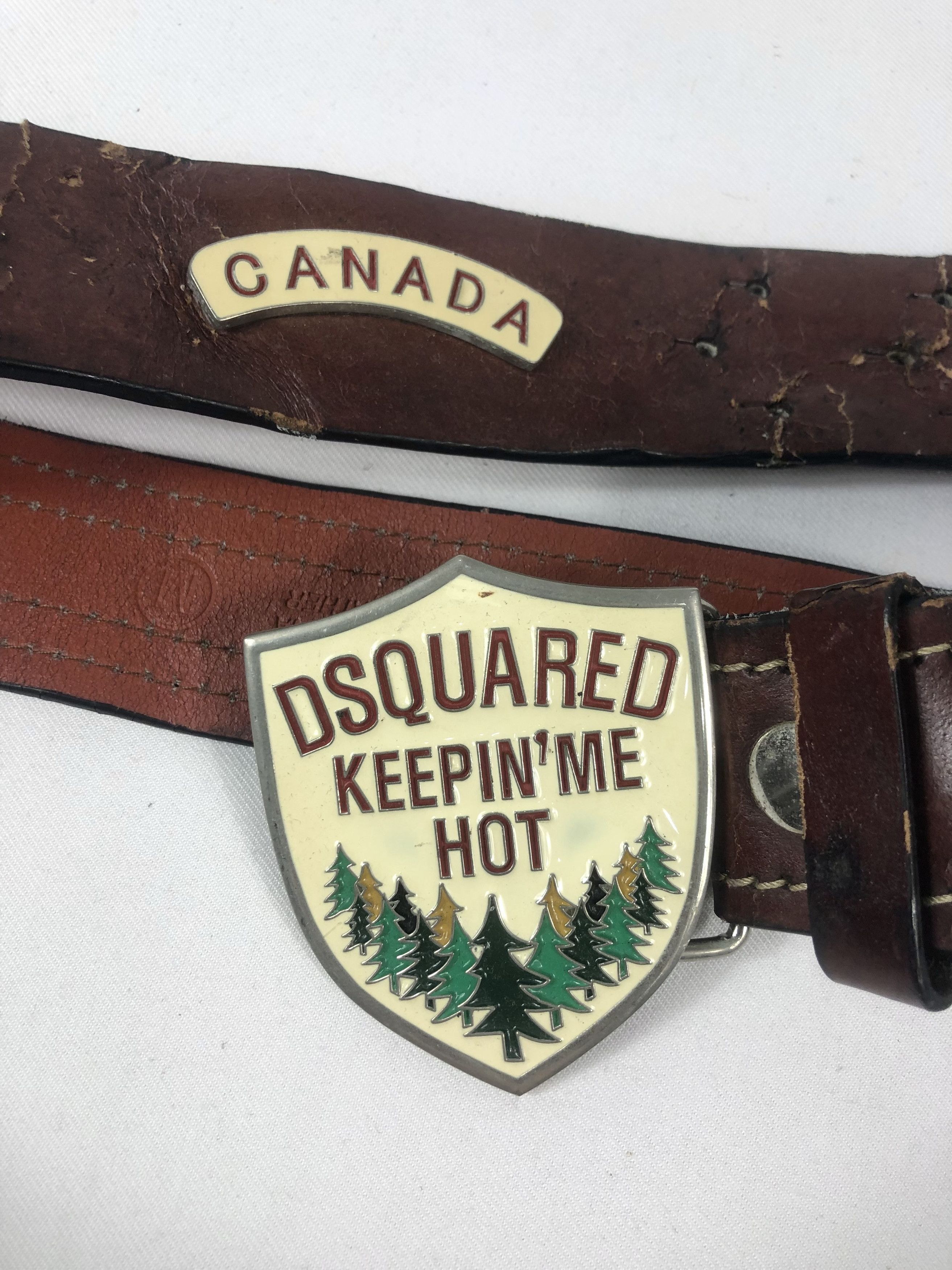 Rare Vintage Dsquared2 Leather Buckle Belt Belts