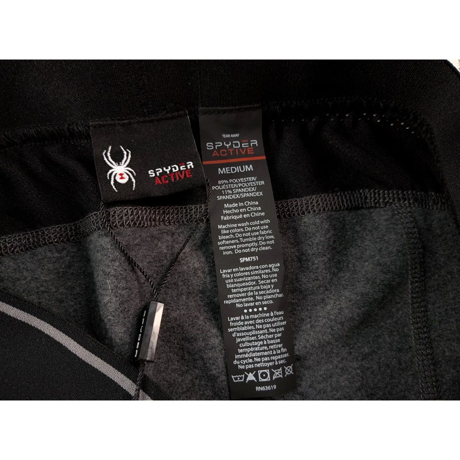 Spyder Spyder Pants Mens Medium Gray ProWeb Brushed Compression Tights Leggings Size US 31 - 7 Thumbnail