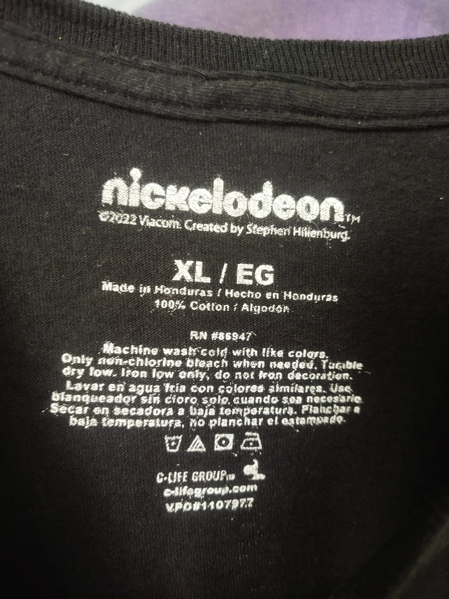 Nickelodeon SpongeBob SquarePants Moments Graphic Black Cartoon Tee Size US XL / EU 56 / 4 - 5 Thumbnail